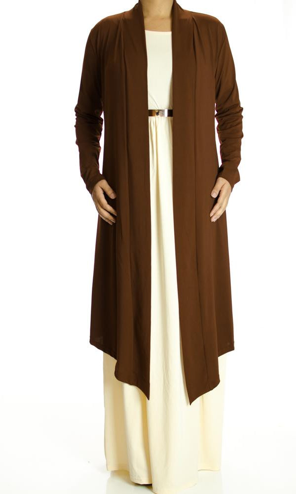 Brown Maxi Cardigan Kabayare