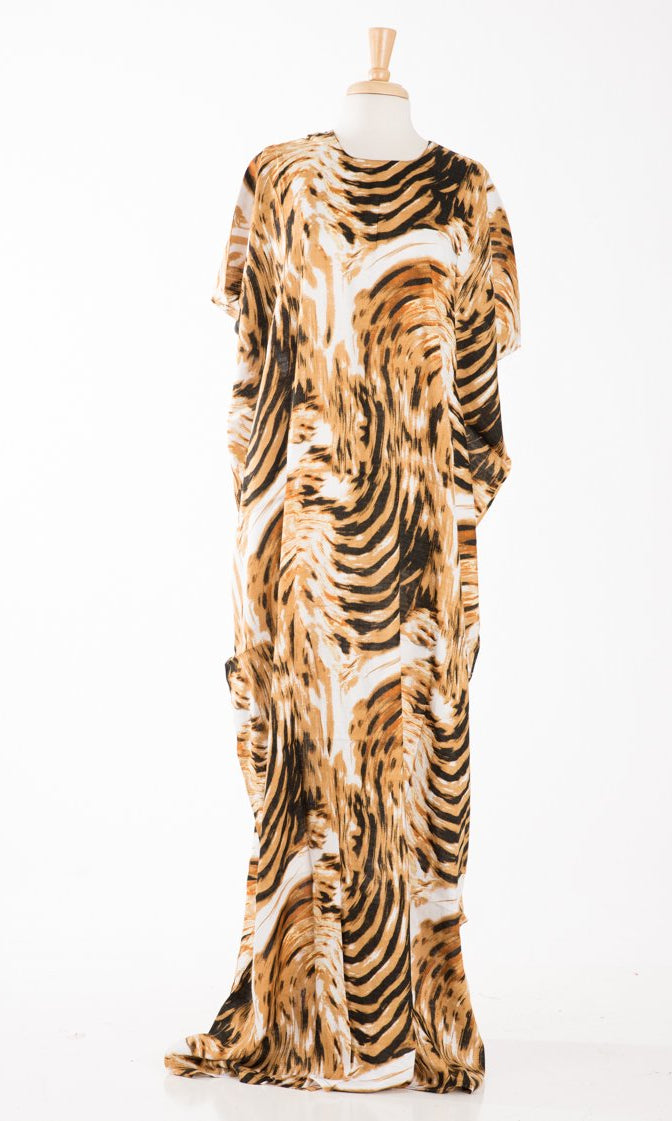 Brown Ruster-feathers bati dress Kabayare