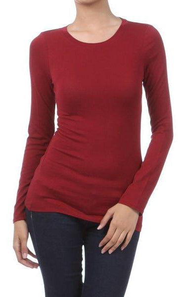 BURGUNDY BLUE BASIC TEE Kabayare