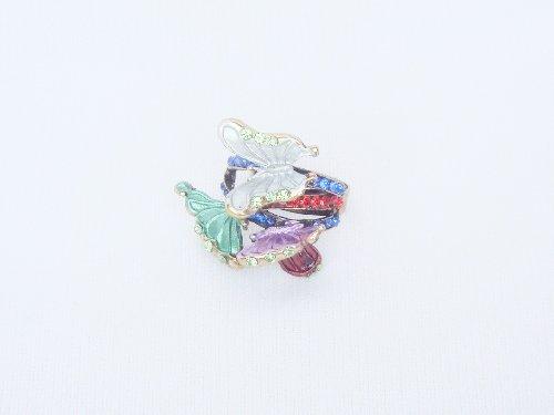 Butterfly Rhinestone Ring Kabayare