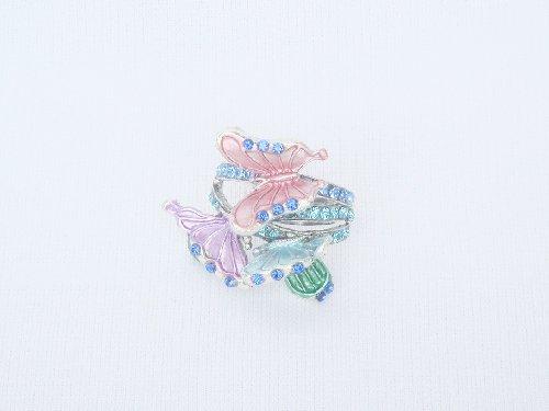 Butterfly Rhinestone Ring Kabayare