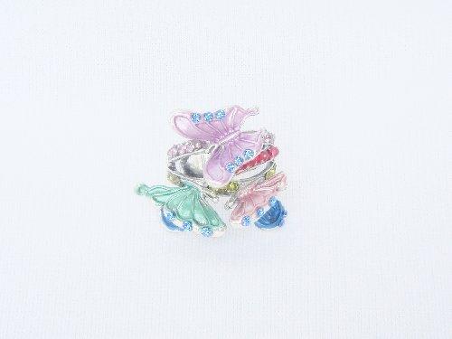 Butterfly Rhinestone Ring Kabayare