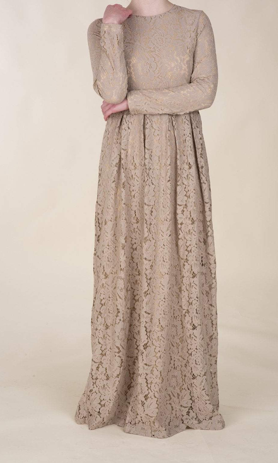 Chai Floral Pattern Lace Dress Kabayare