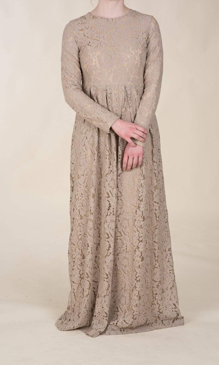 Chai Floral Pattern Lace Dress Kabayare