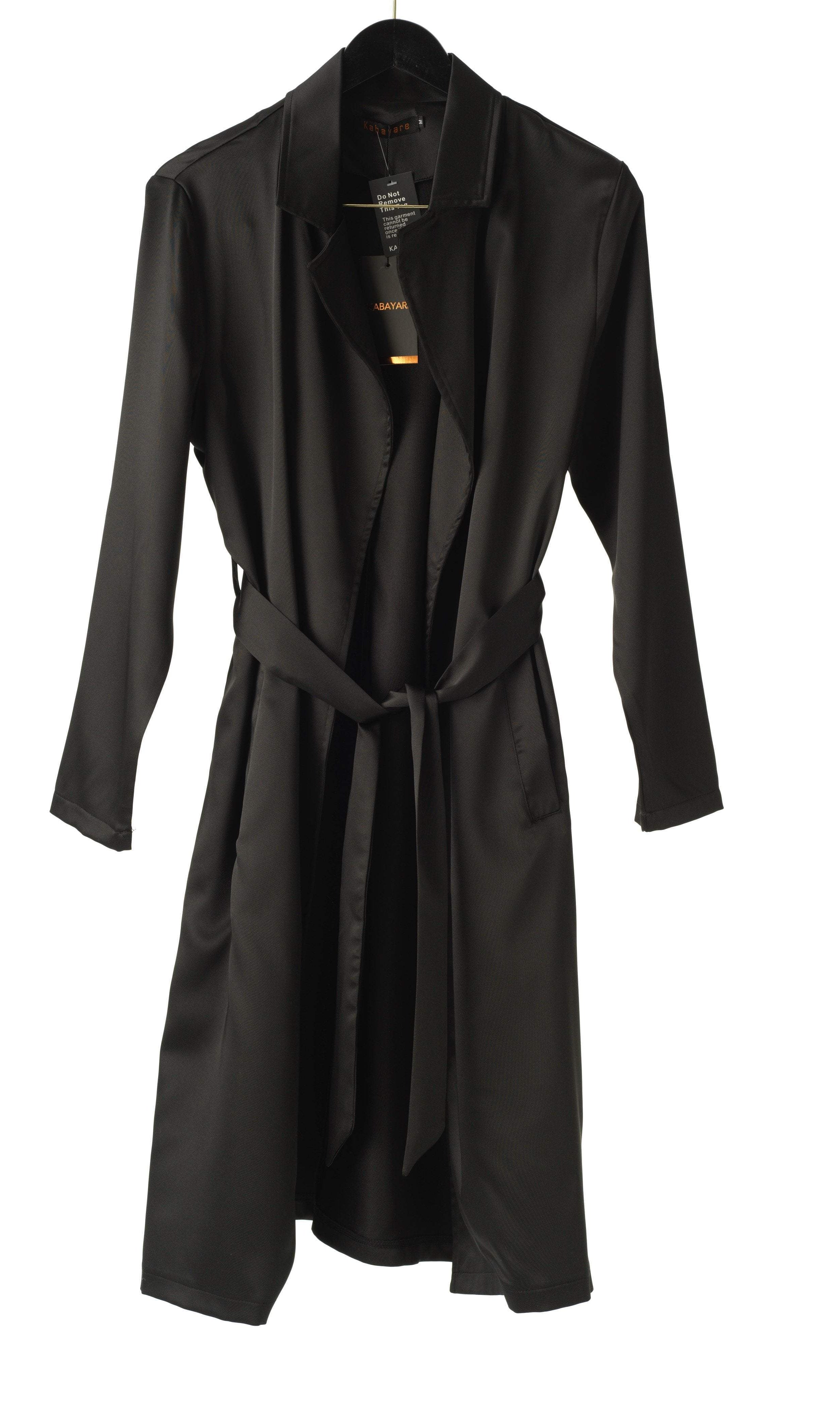 Classy satin trench jacket Kabayare