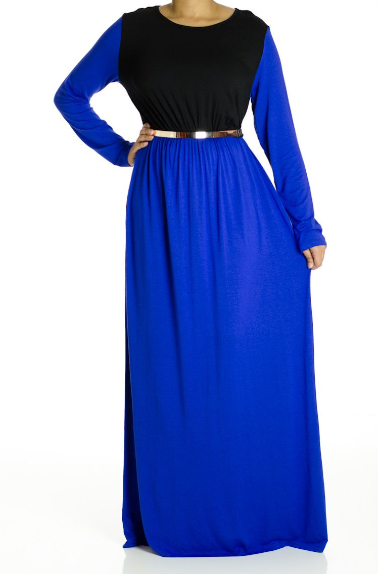 Cobalt Cotton Candy Maxi Dress Kabayare