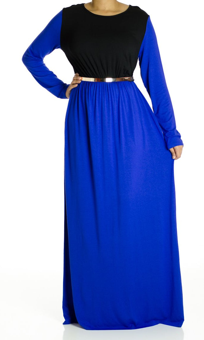 Cobalt Cotton Candy Maxi Dress Kabayare