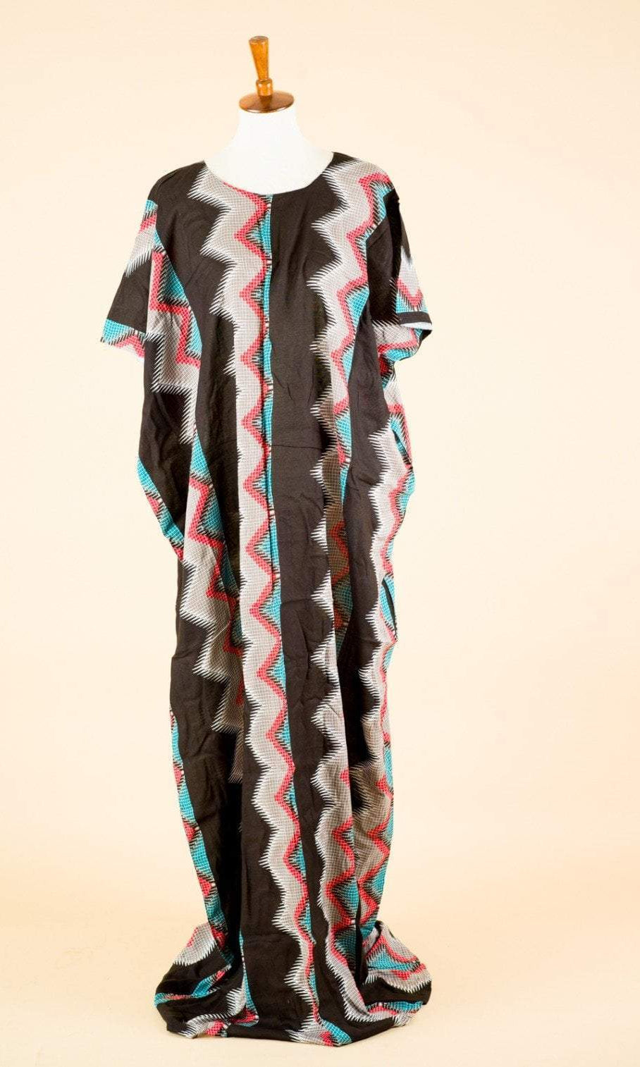 Colorful Zigzag pattern Bati Dress Kabayare
