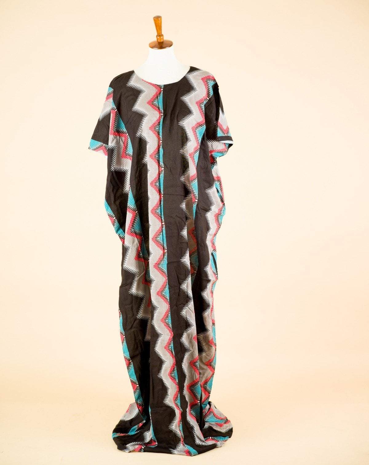 Colorful Zigzag pattern Bati Dress Kabayare