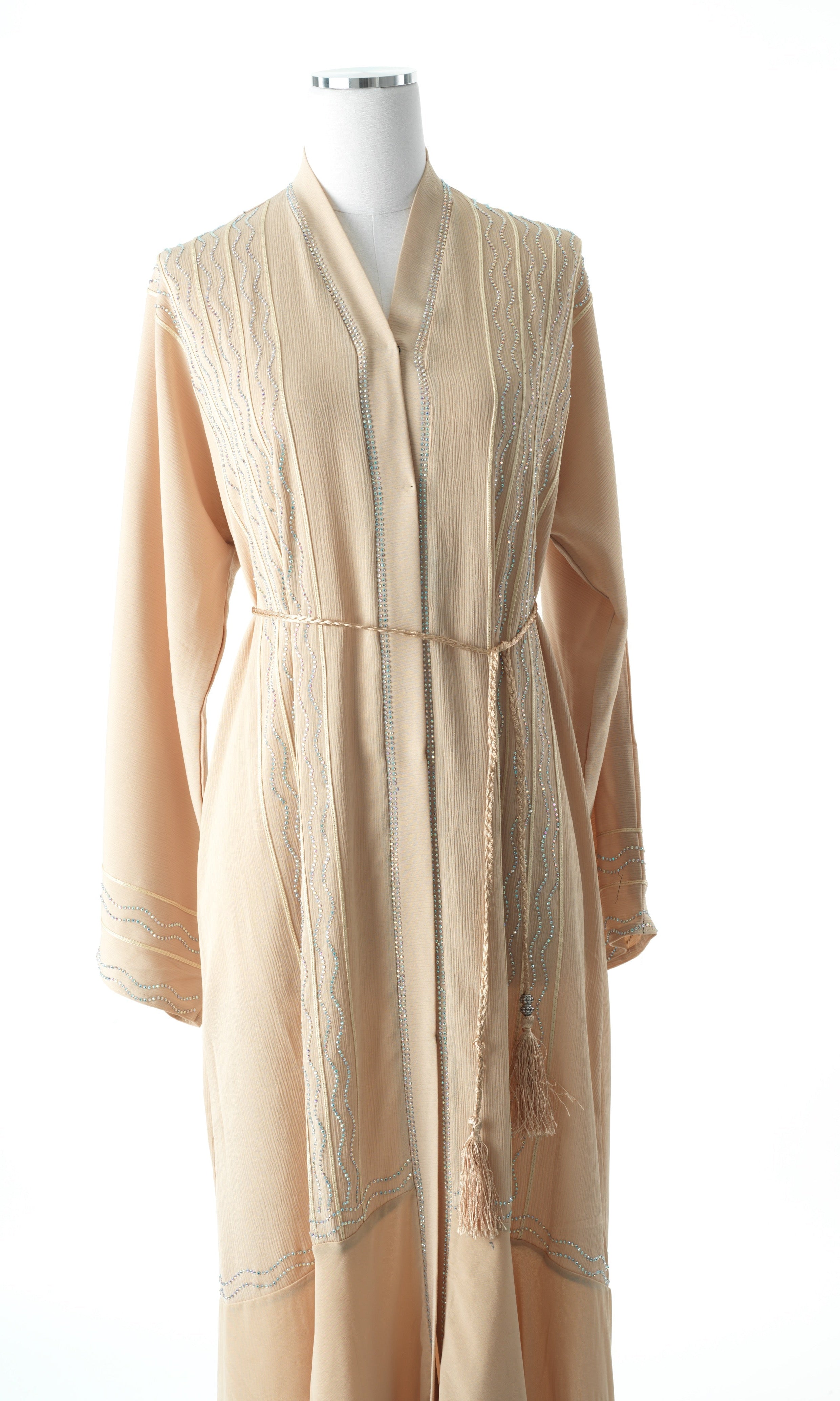 Copy of Maze crystal tiered abaya Kabayare