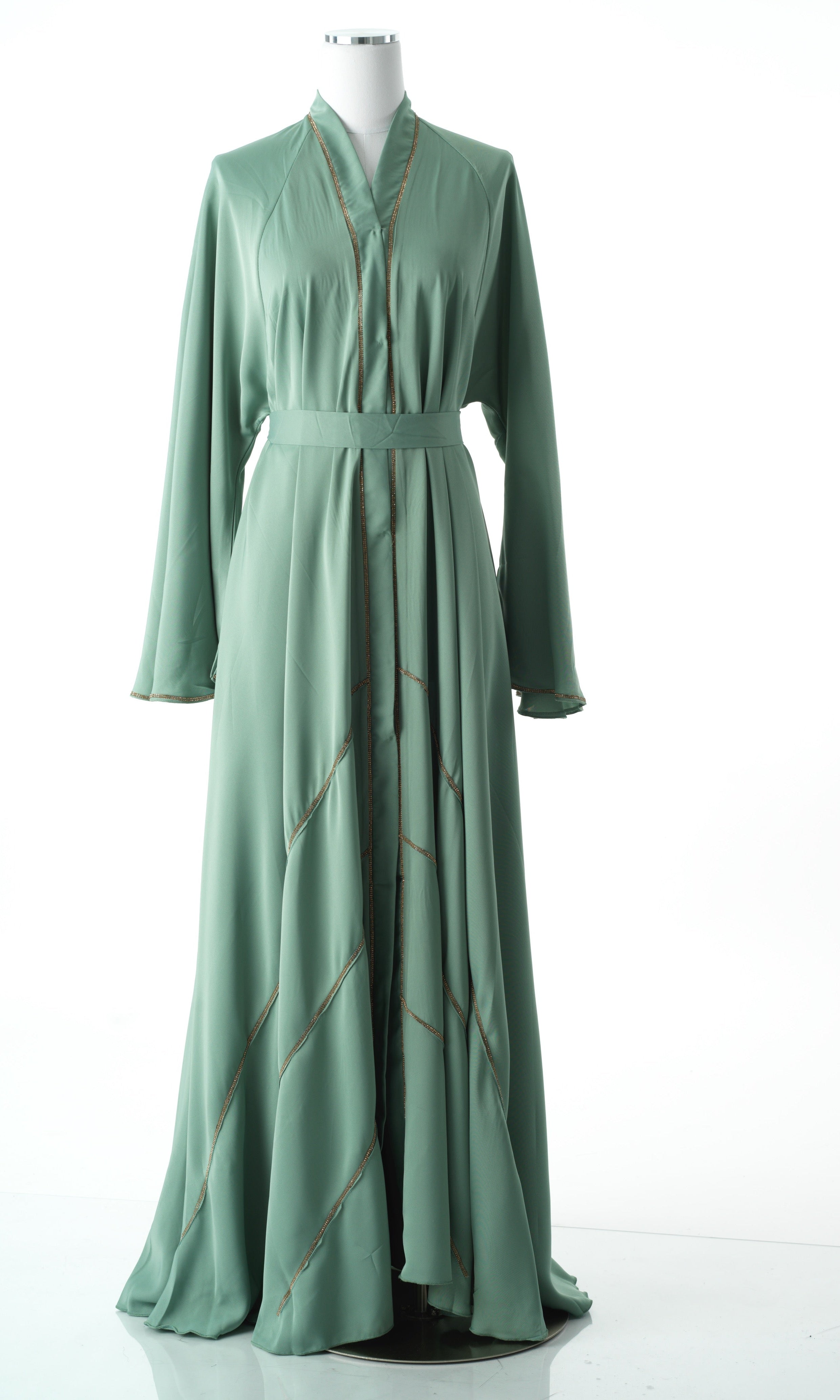Copy of Navy tiered chiffon abaya Kabayare