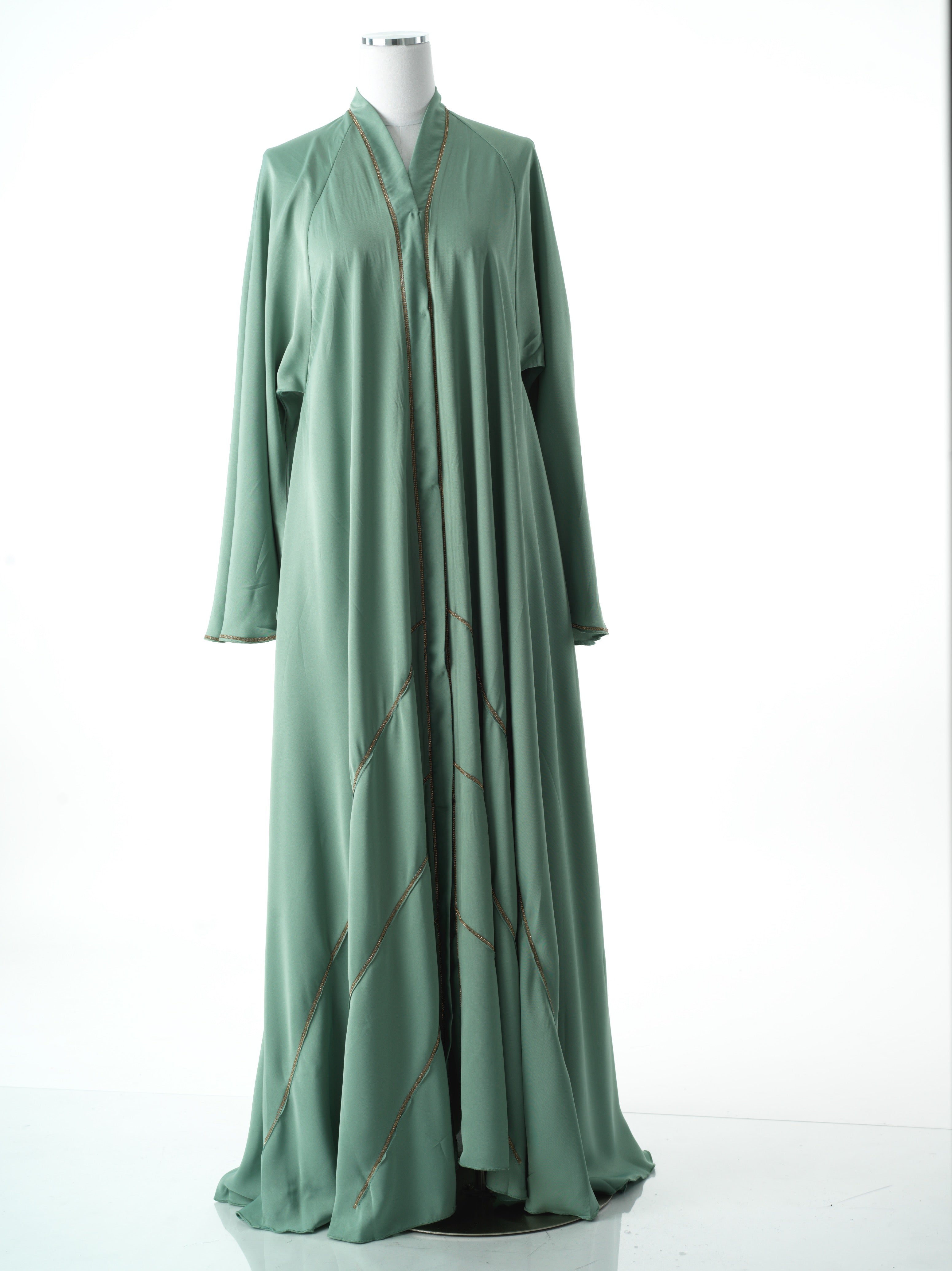 Copy of Navy tiered chiffon abaya Kabayare