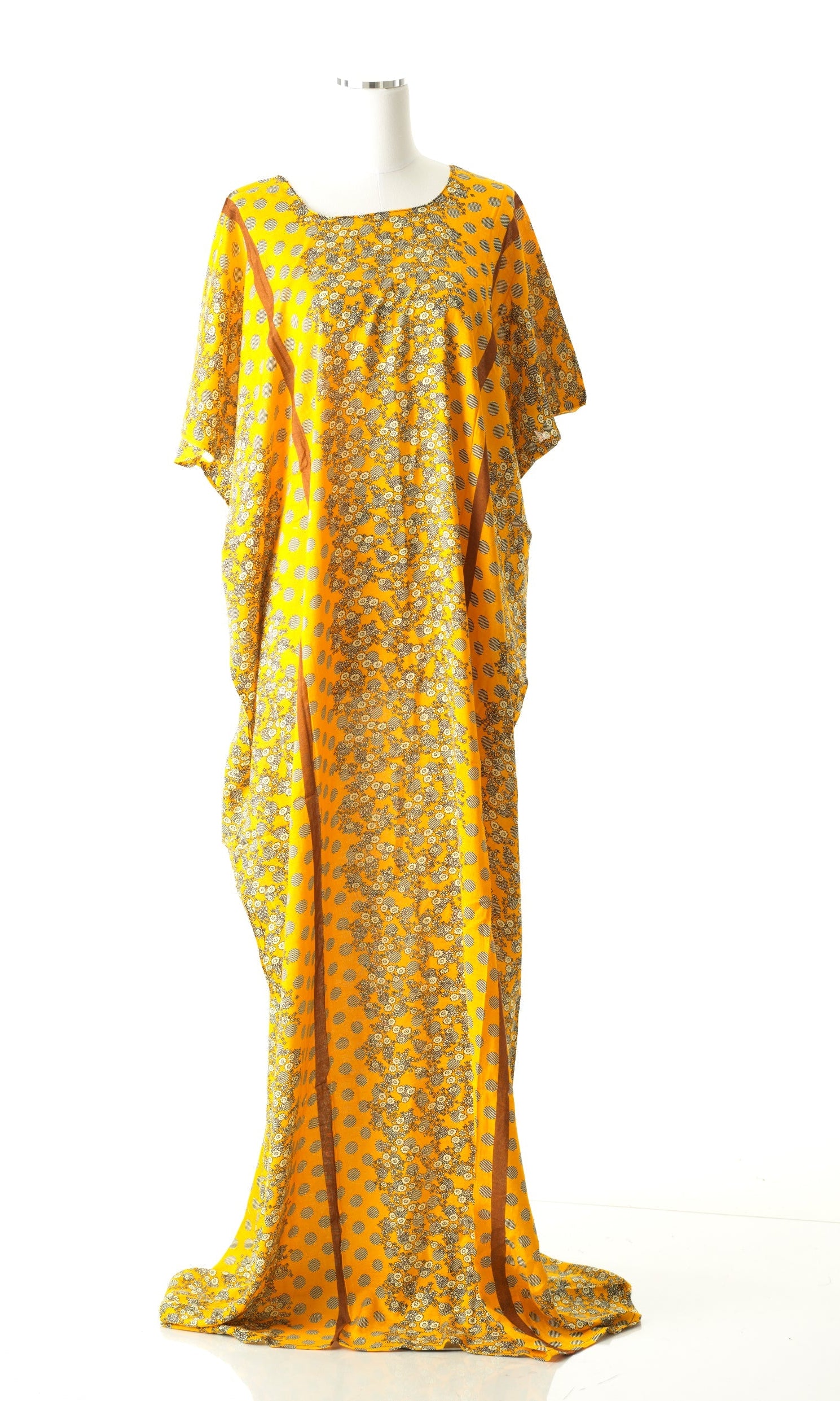 Copy of Orange Abstract art bati dress Kabayare