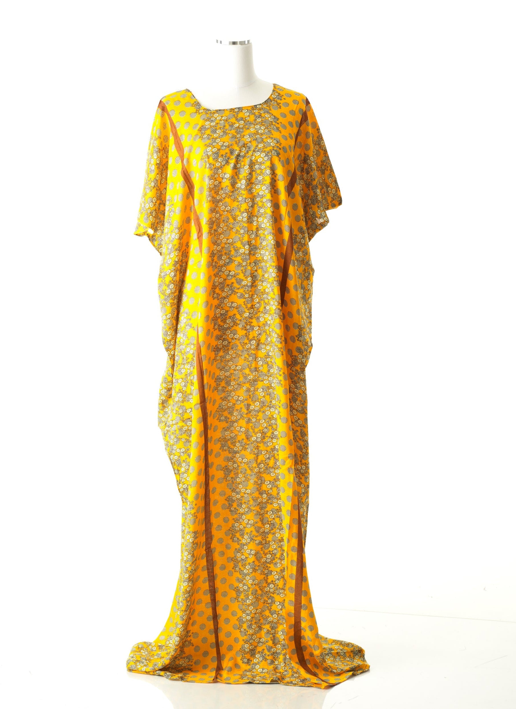 Copy of Orange Abstract art bati dress Kabayare