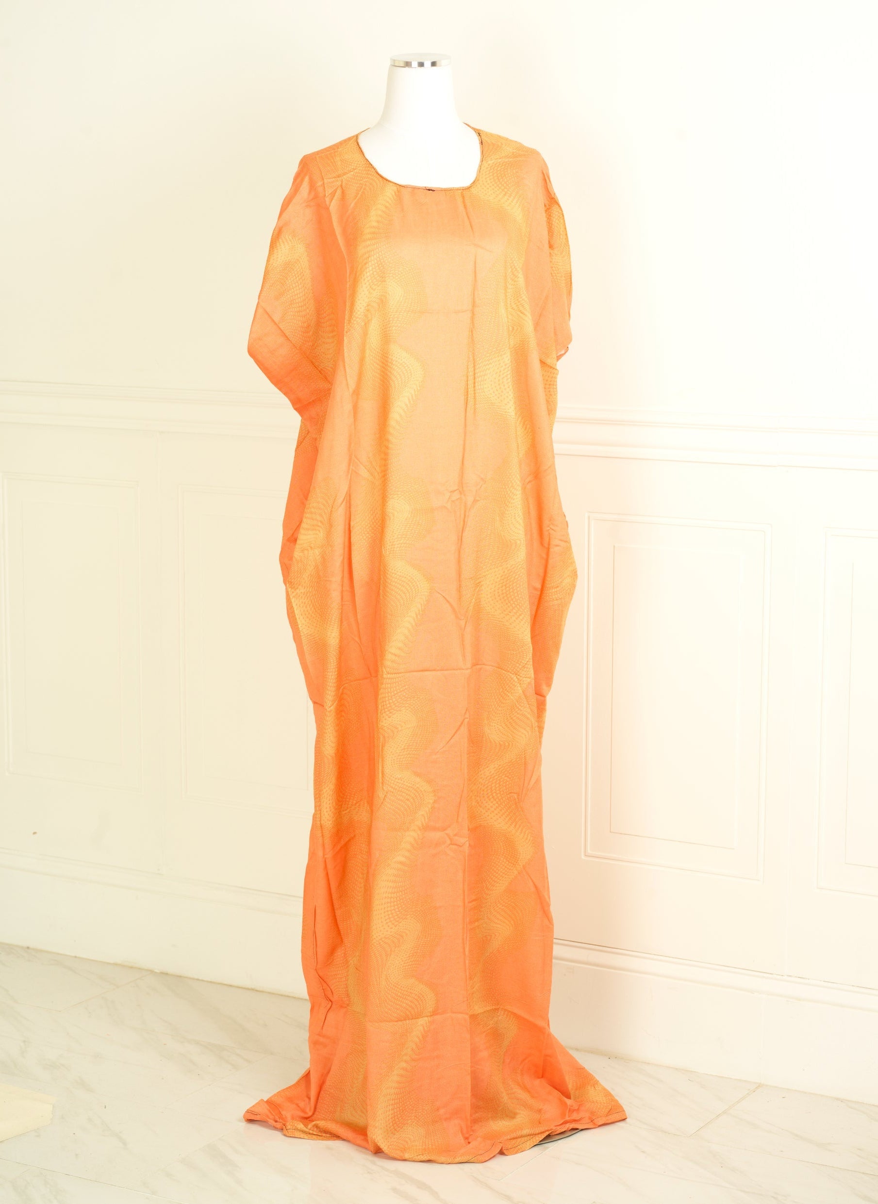 coral pastel print bati dress KF