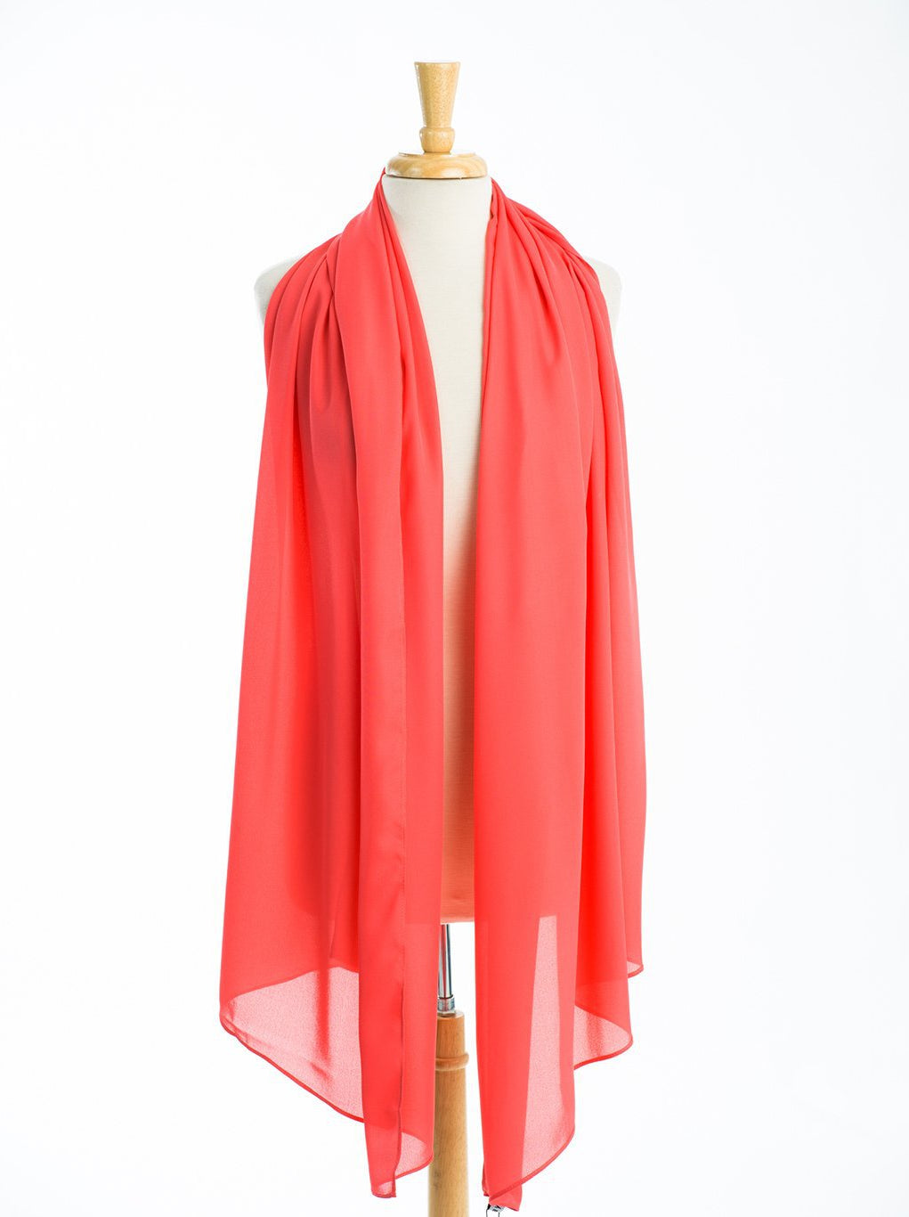 Coral Signature chiffon Hijab Kabayare