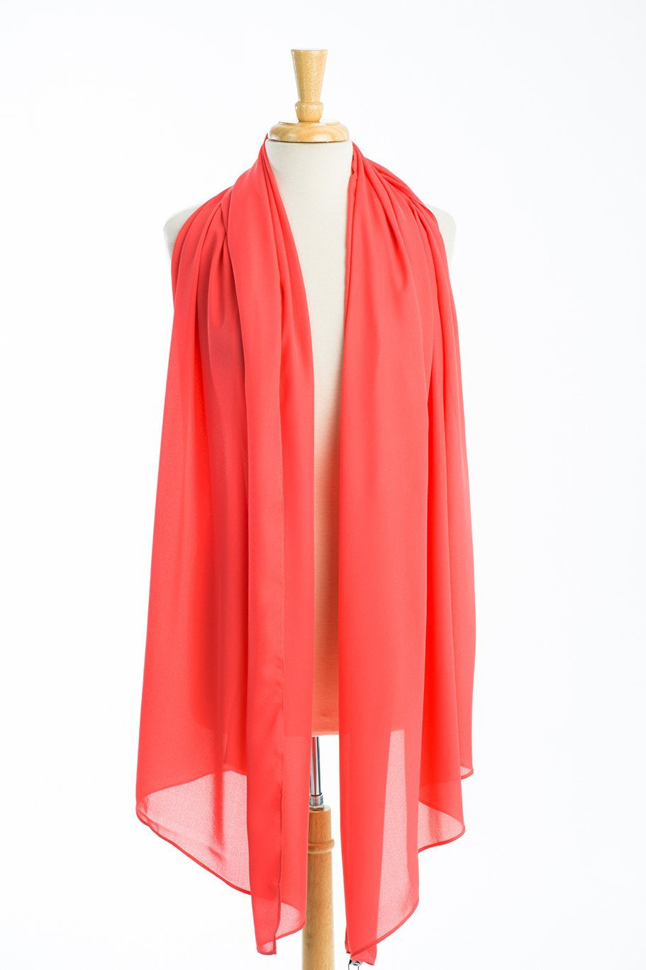 Coral Signature chiffon Hijab Kabayare