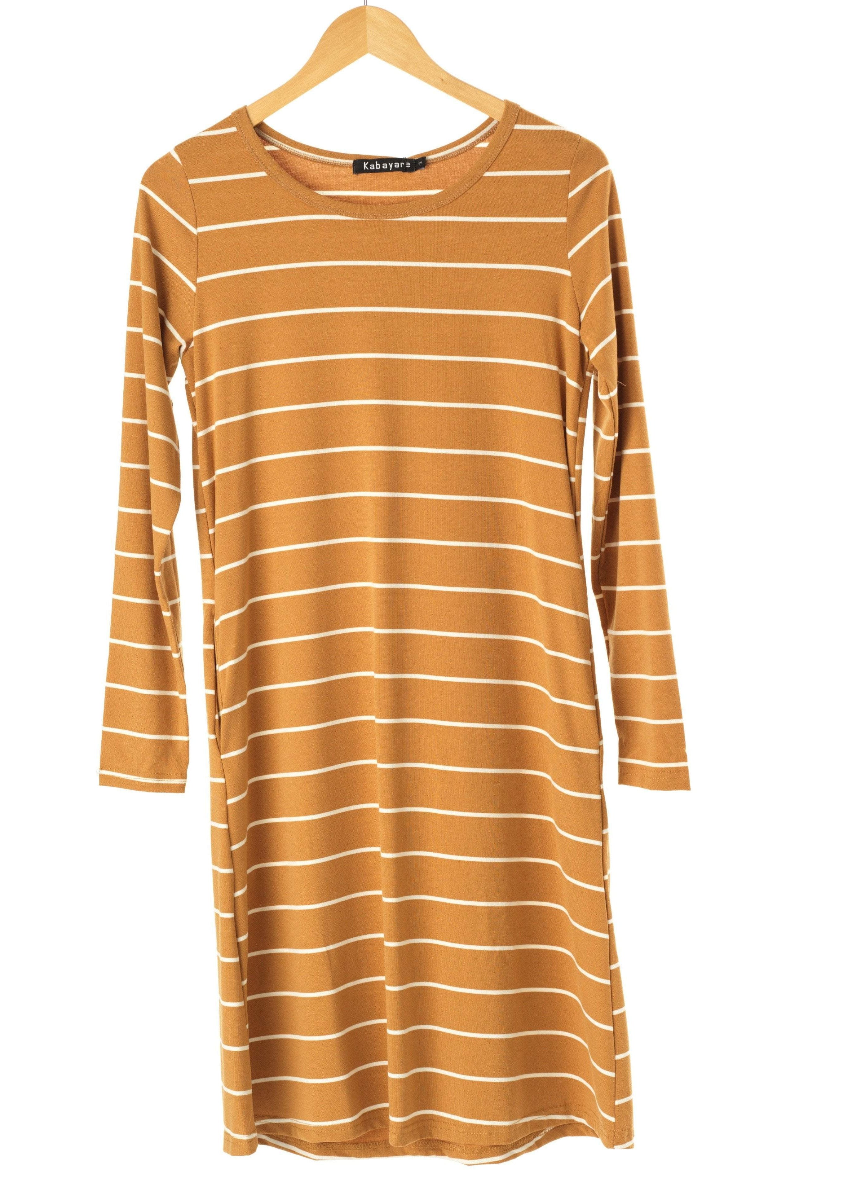 Cotton-striped midi top Kabayare
