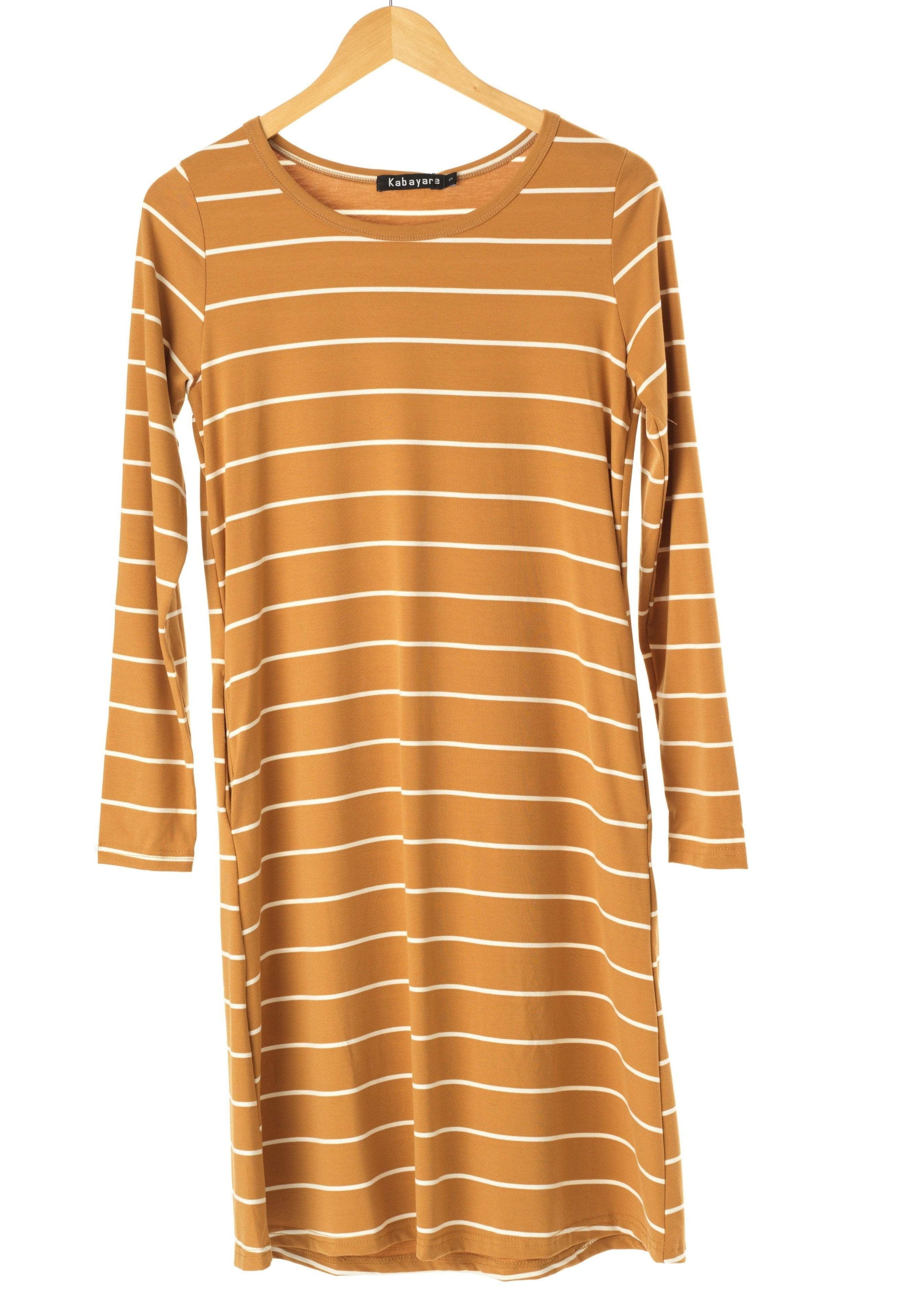 Cotton-striped midi top Kabayare