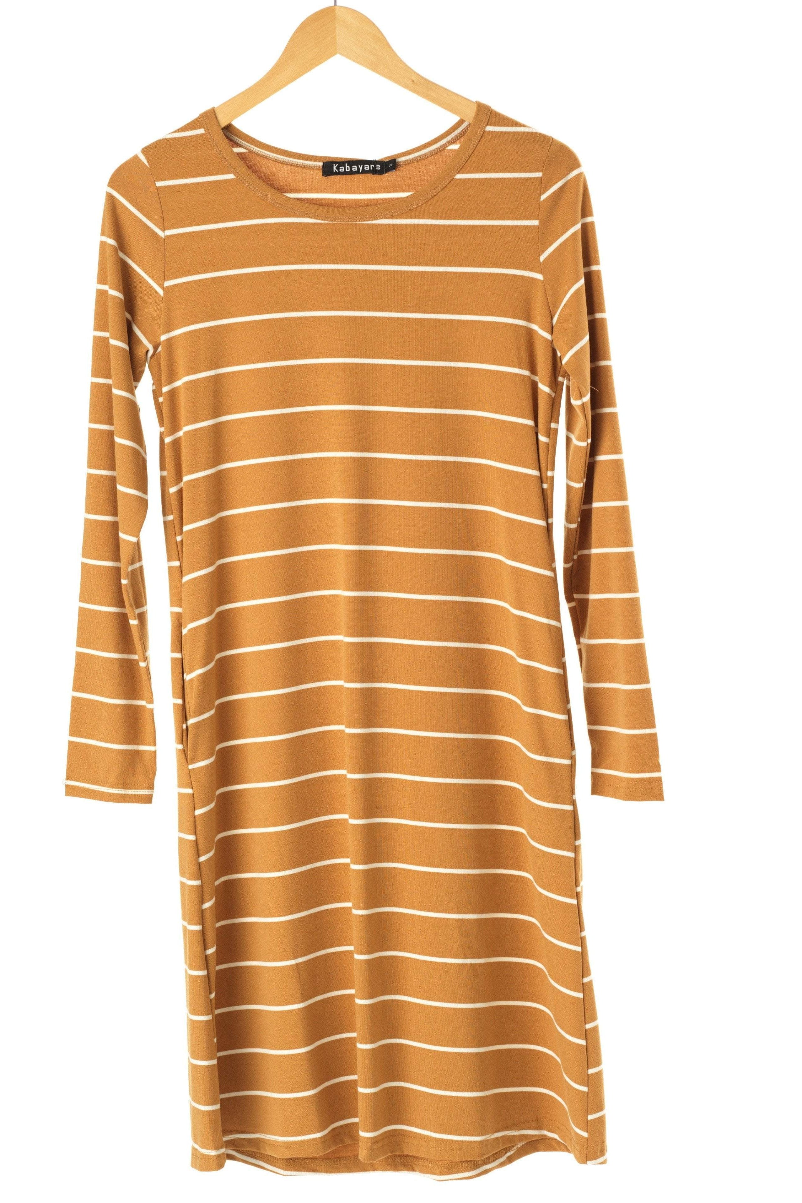 Cotton-striped midi top Kabayare