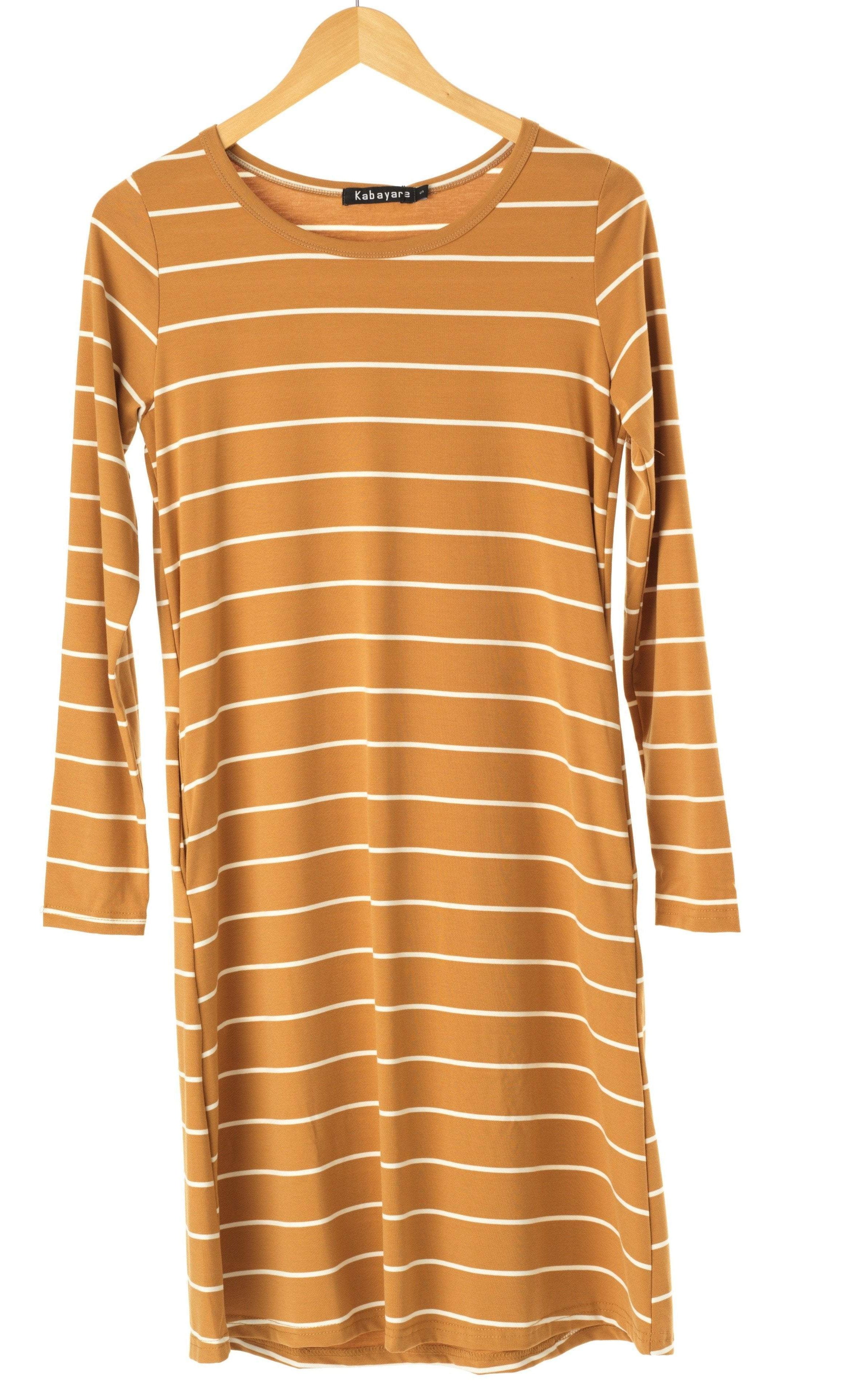 Cotton-striped midi top Kabayare