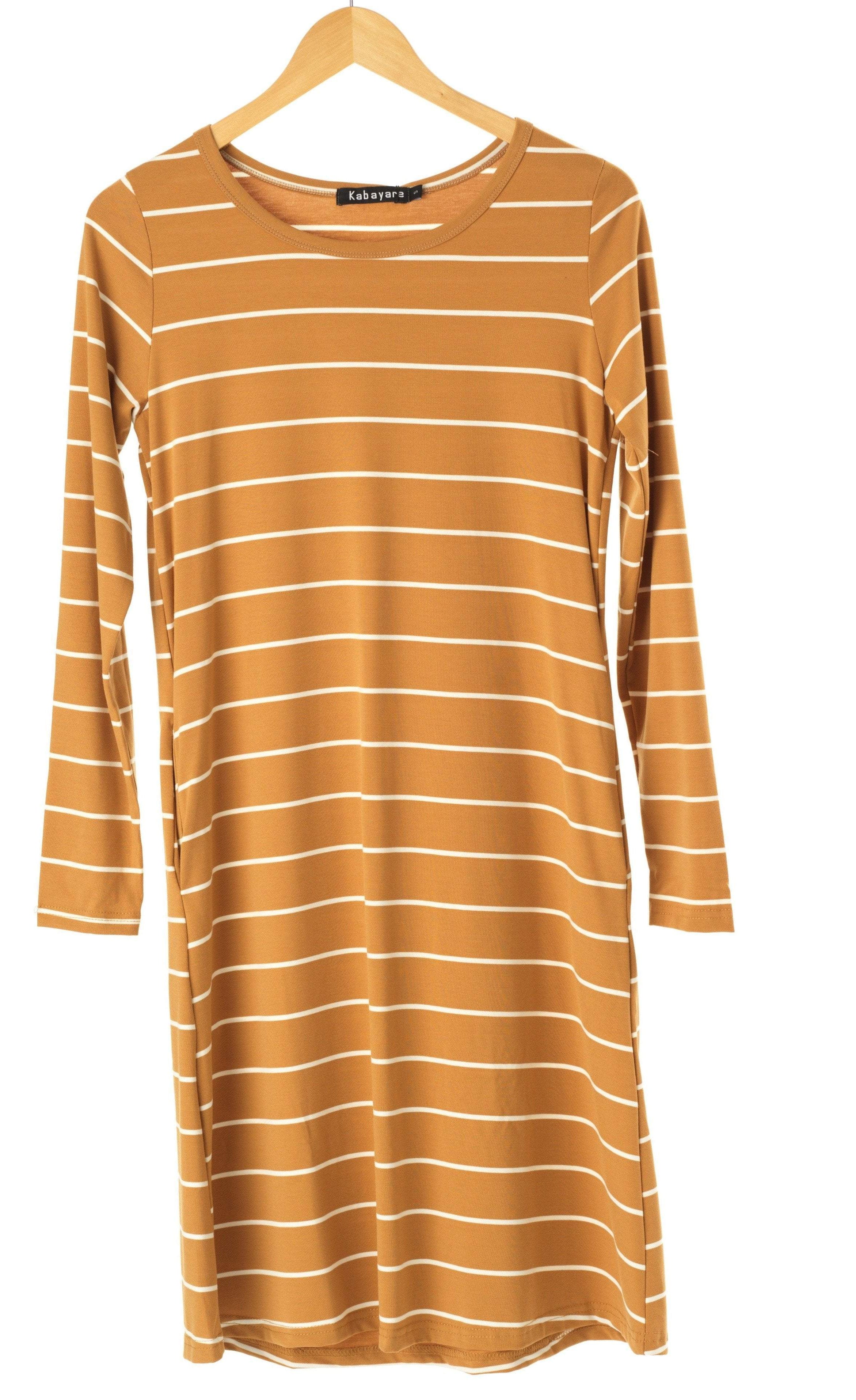 Cotton-striped midi top Kabayare