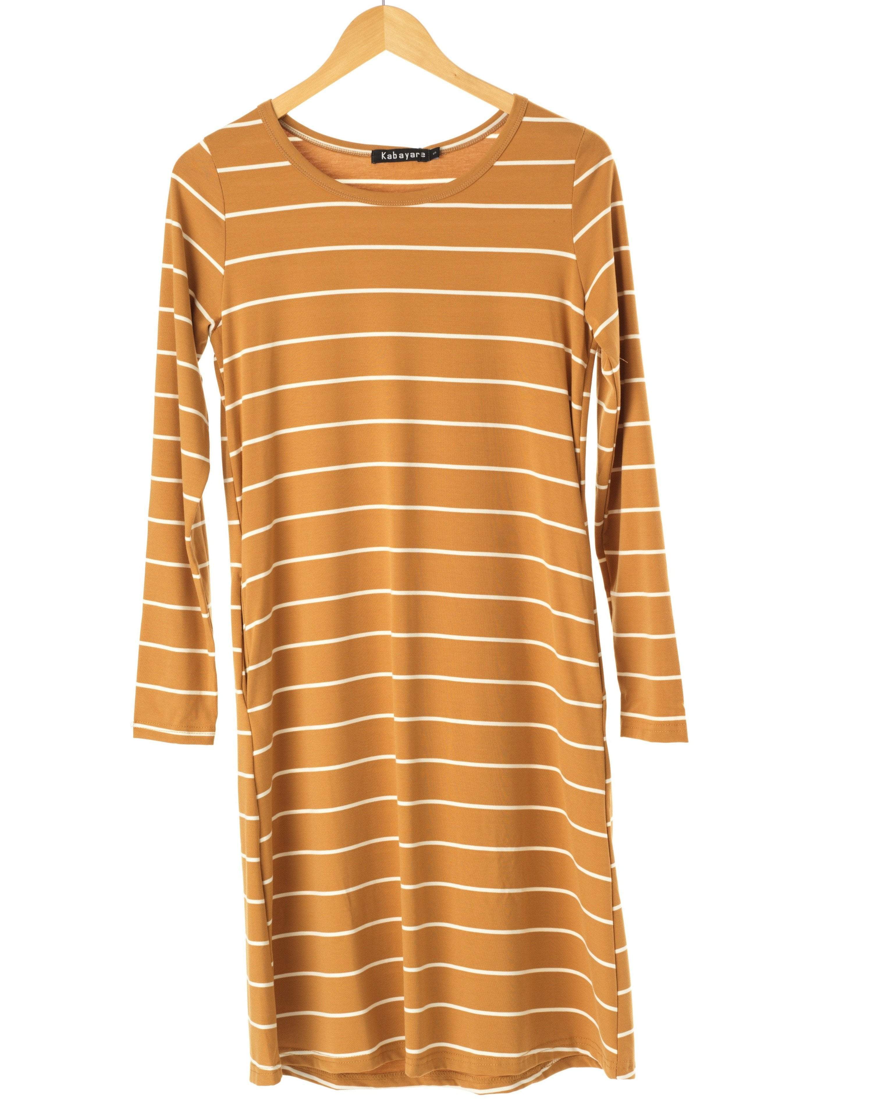 Cotton-striped midi top Kabayare