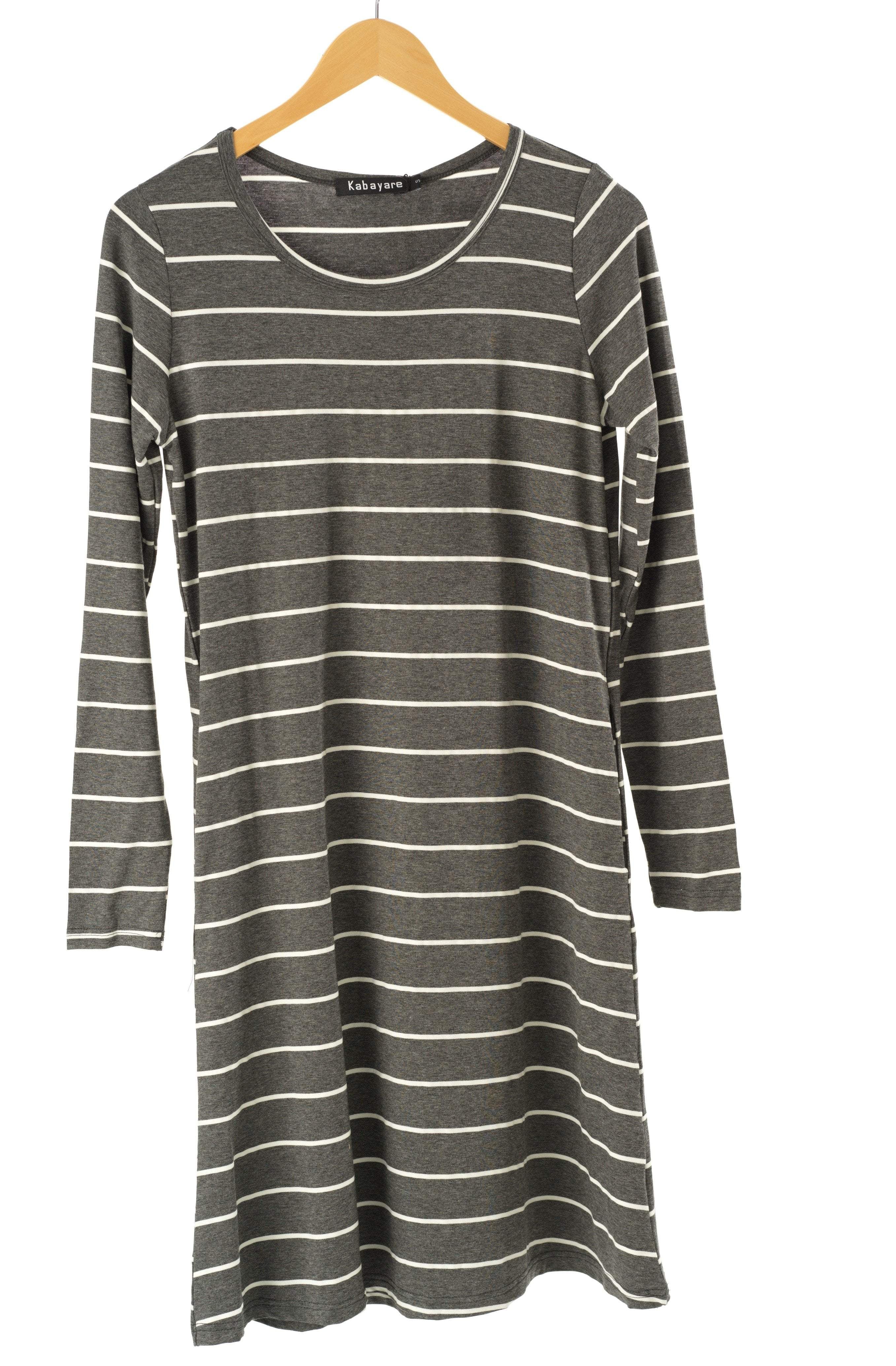 Cotton-striped midi top Kabayare