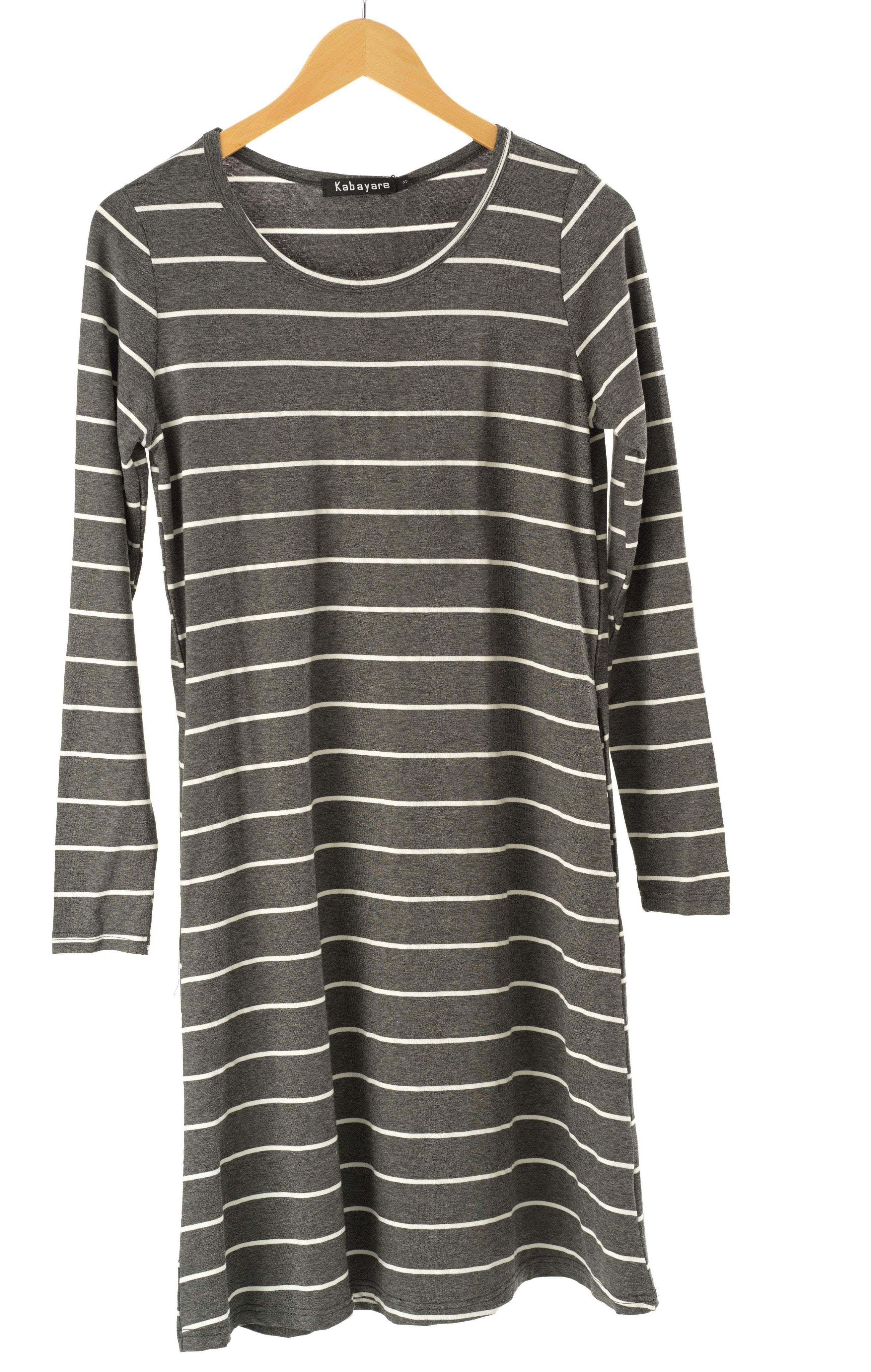 Cotton-striped midi top Kabayare
