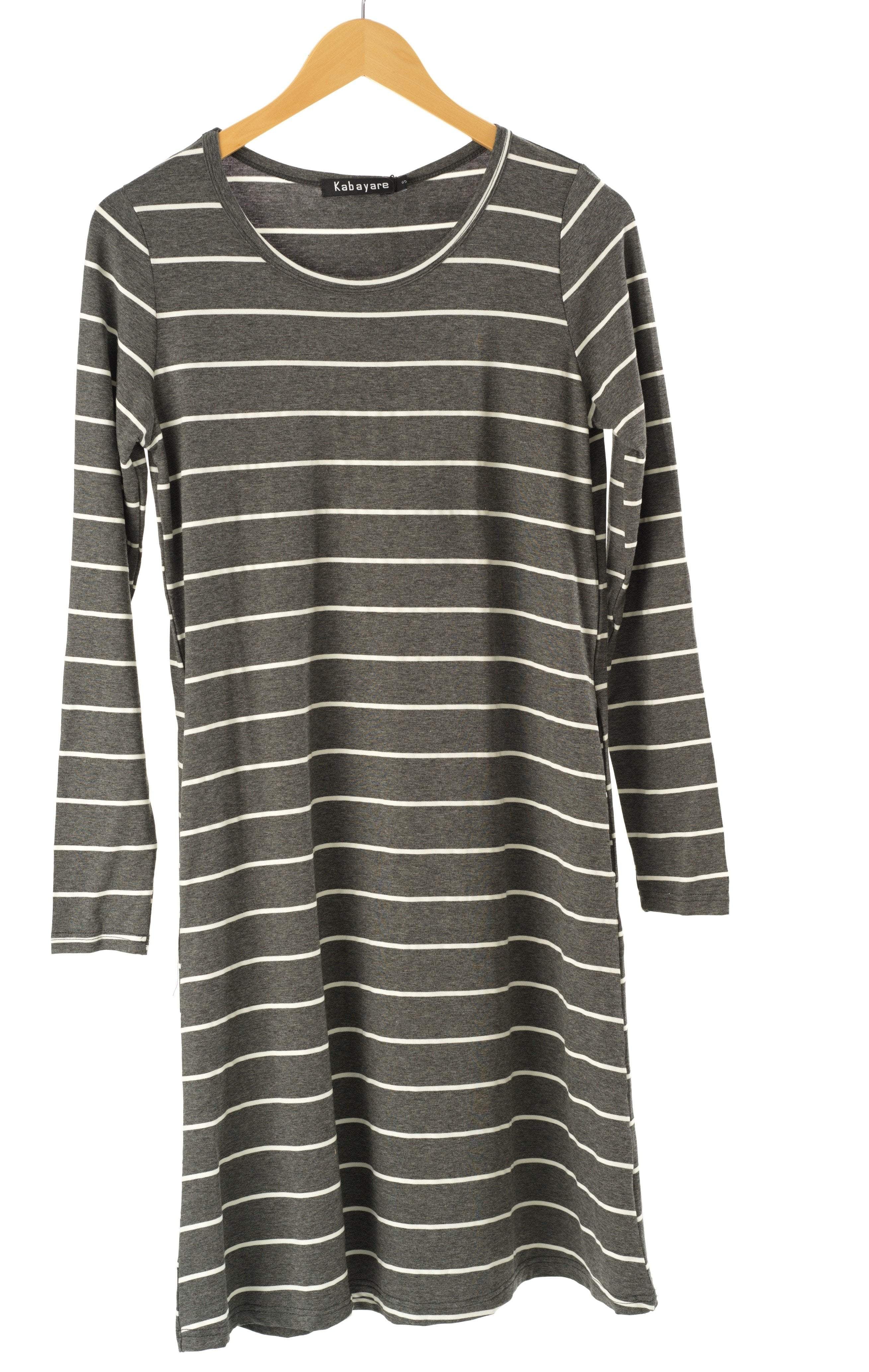 Cotton-striped midi top Kabayare