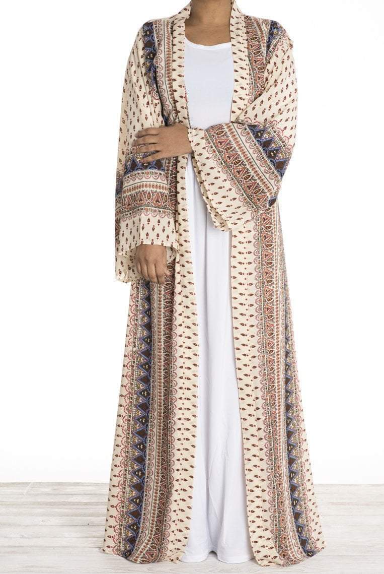 Cream Boho Kimono Kabayare