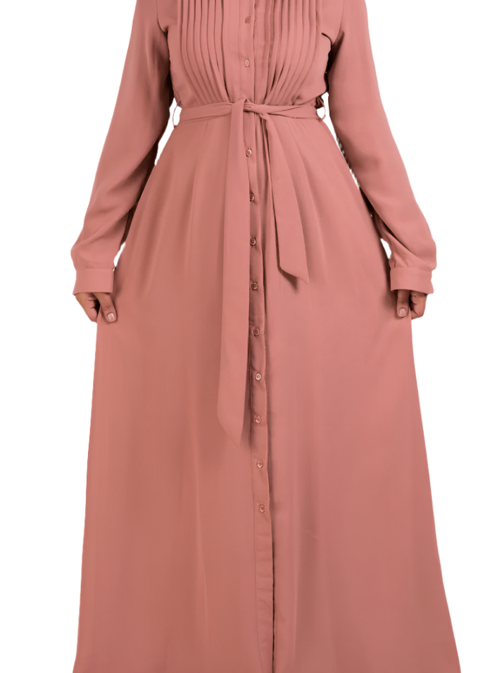 Crepe button maxi dress Kabayare