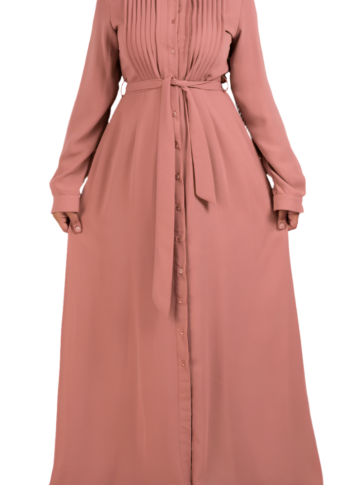 Crepe button maxi dress Kabayare