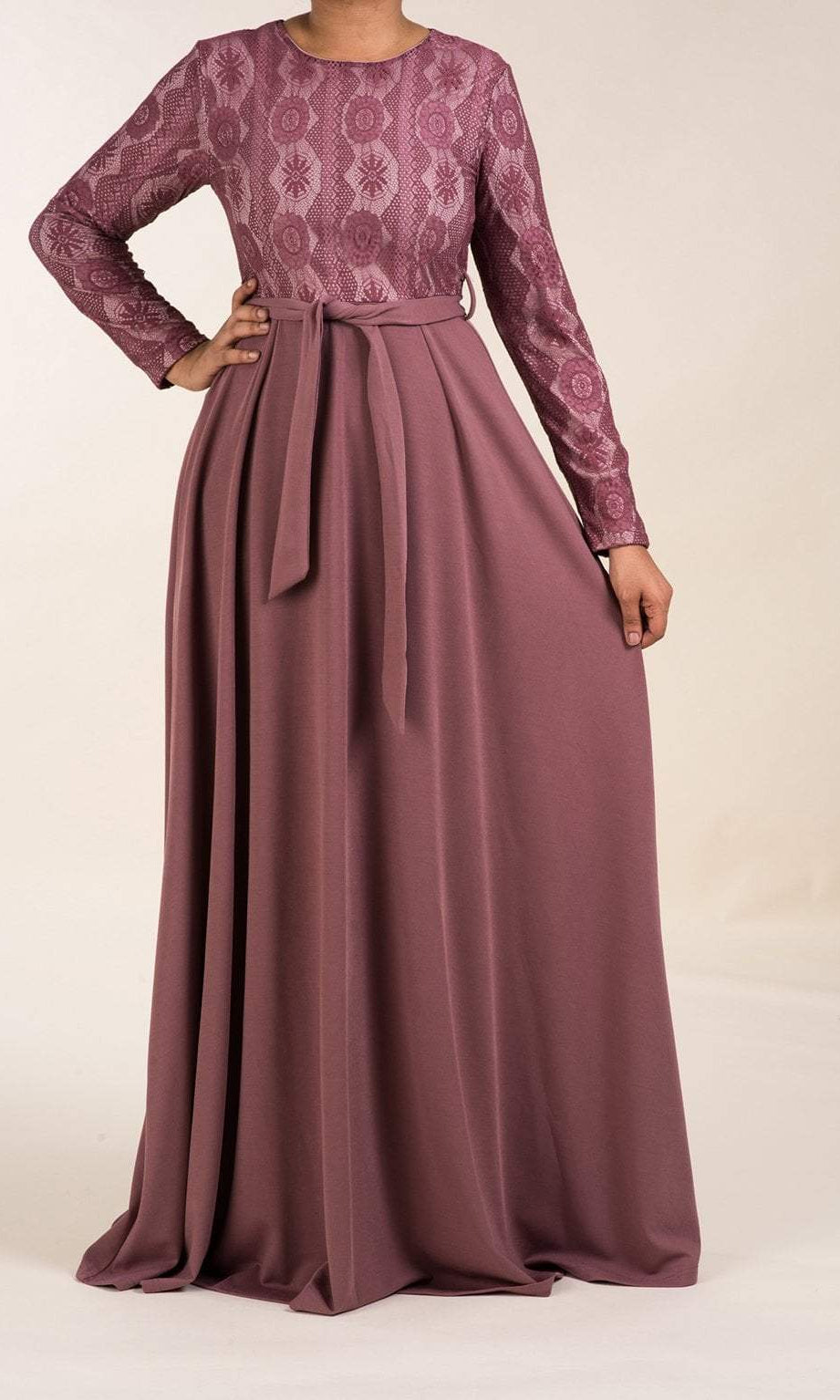 Dusty rose reema maxi dress Kabayare