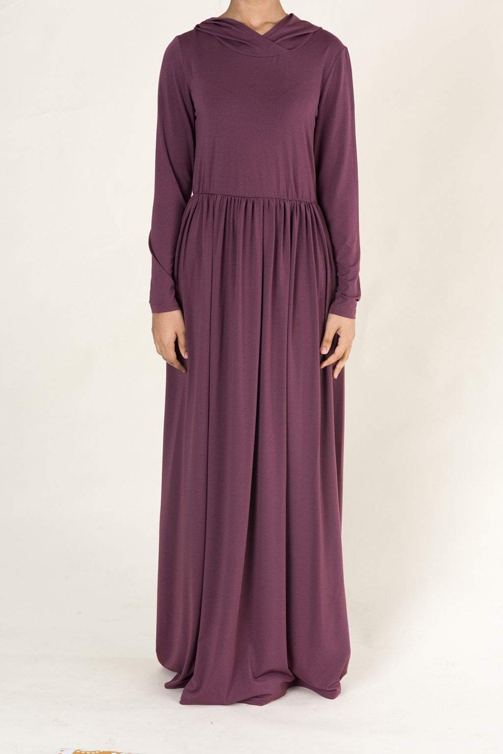 Dusty Rose Urban Hooded Maxi dress Kabayare