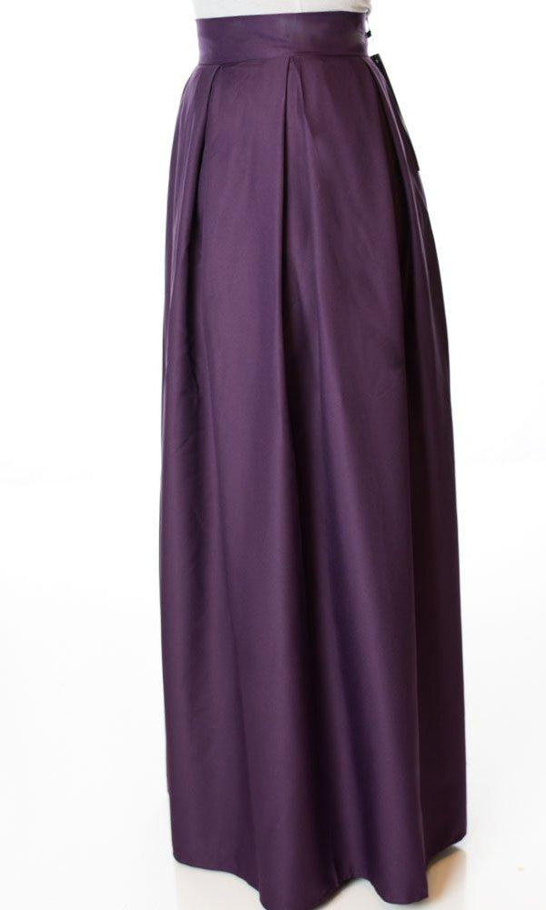 Eggplant A - Line Maxi Skirt Kabayare