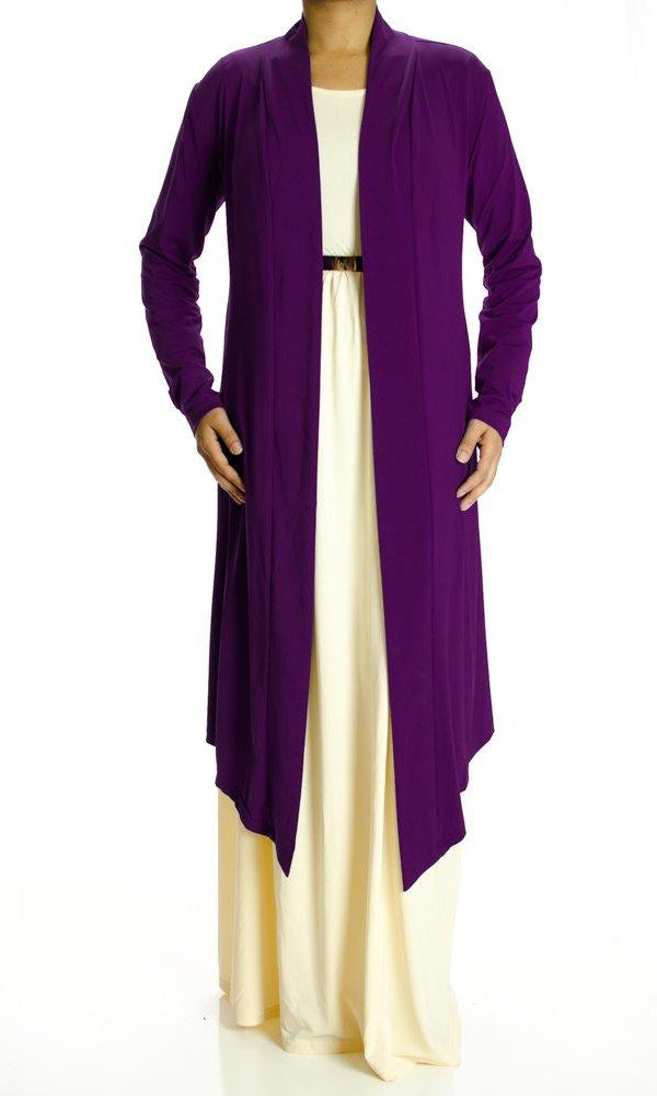 EggPlant Maxi Cardigan Kabayare