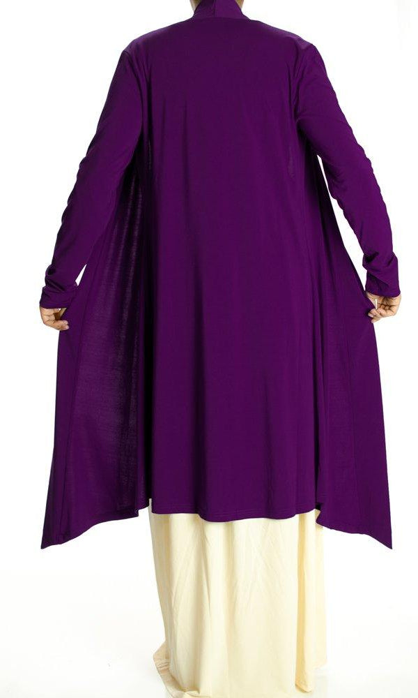 EggPlant Maxi Cardigan Kabayare