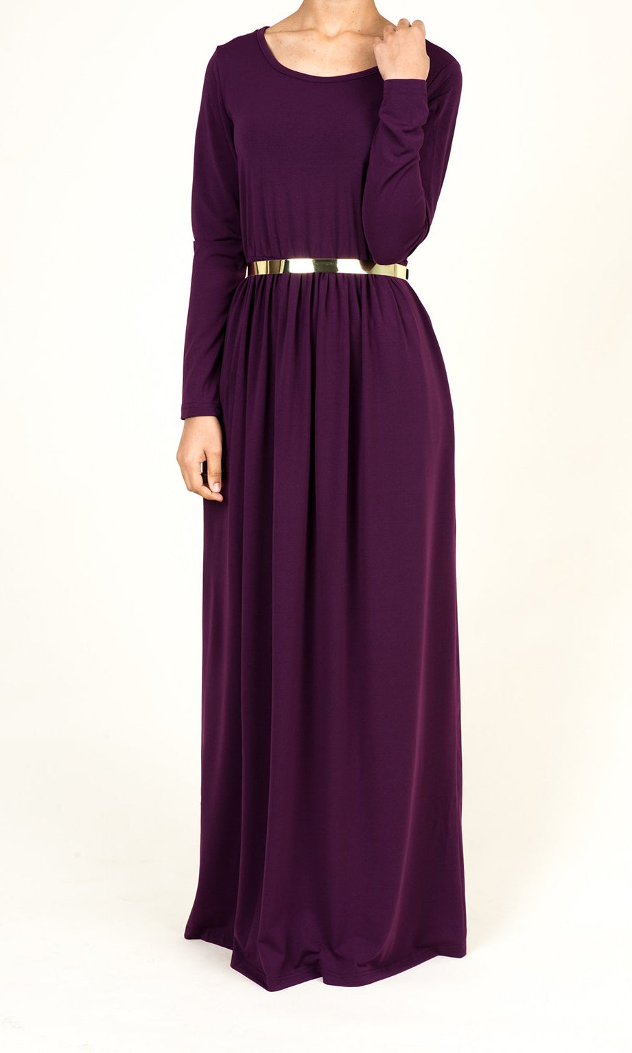 Eggplant Milk Silk Maxi | POCKETS Kabayare