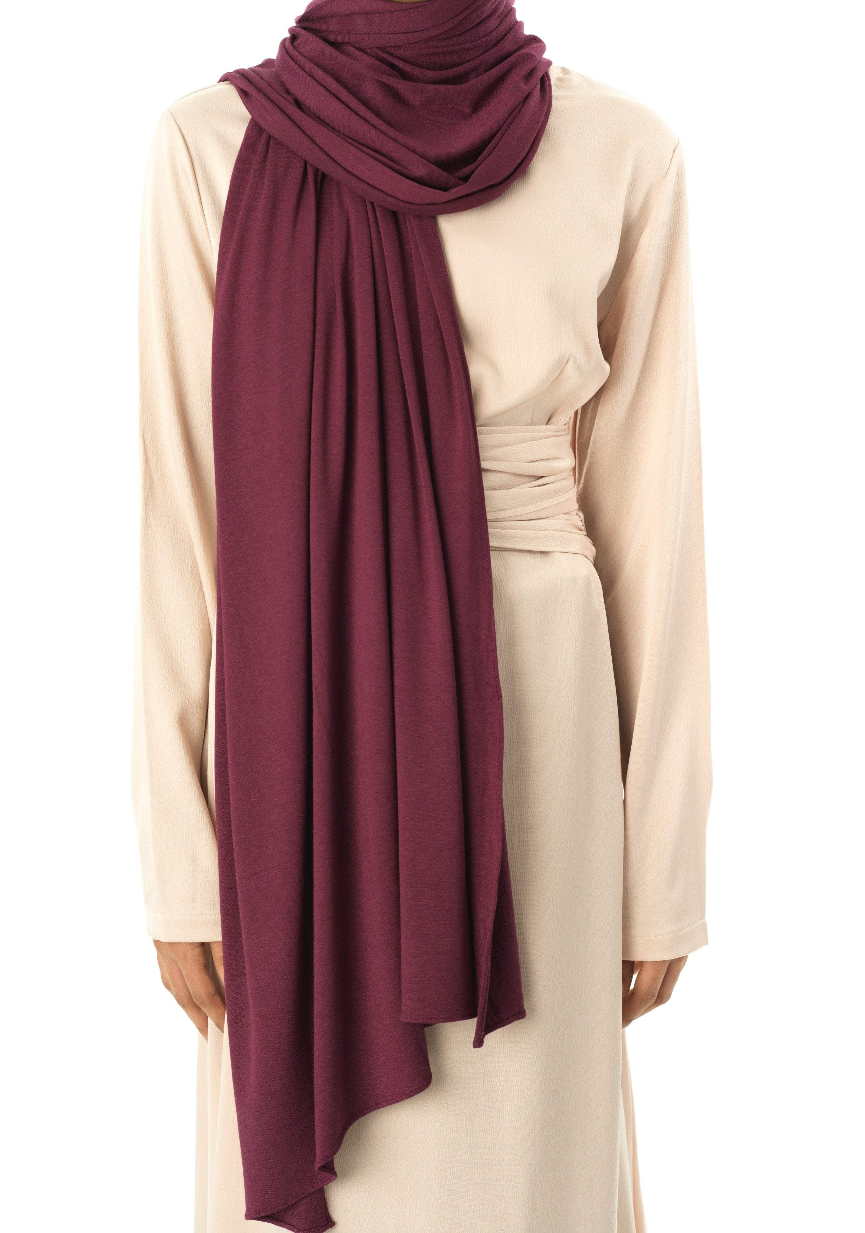 Eggplants Premium jersey hijab Kabayare