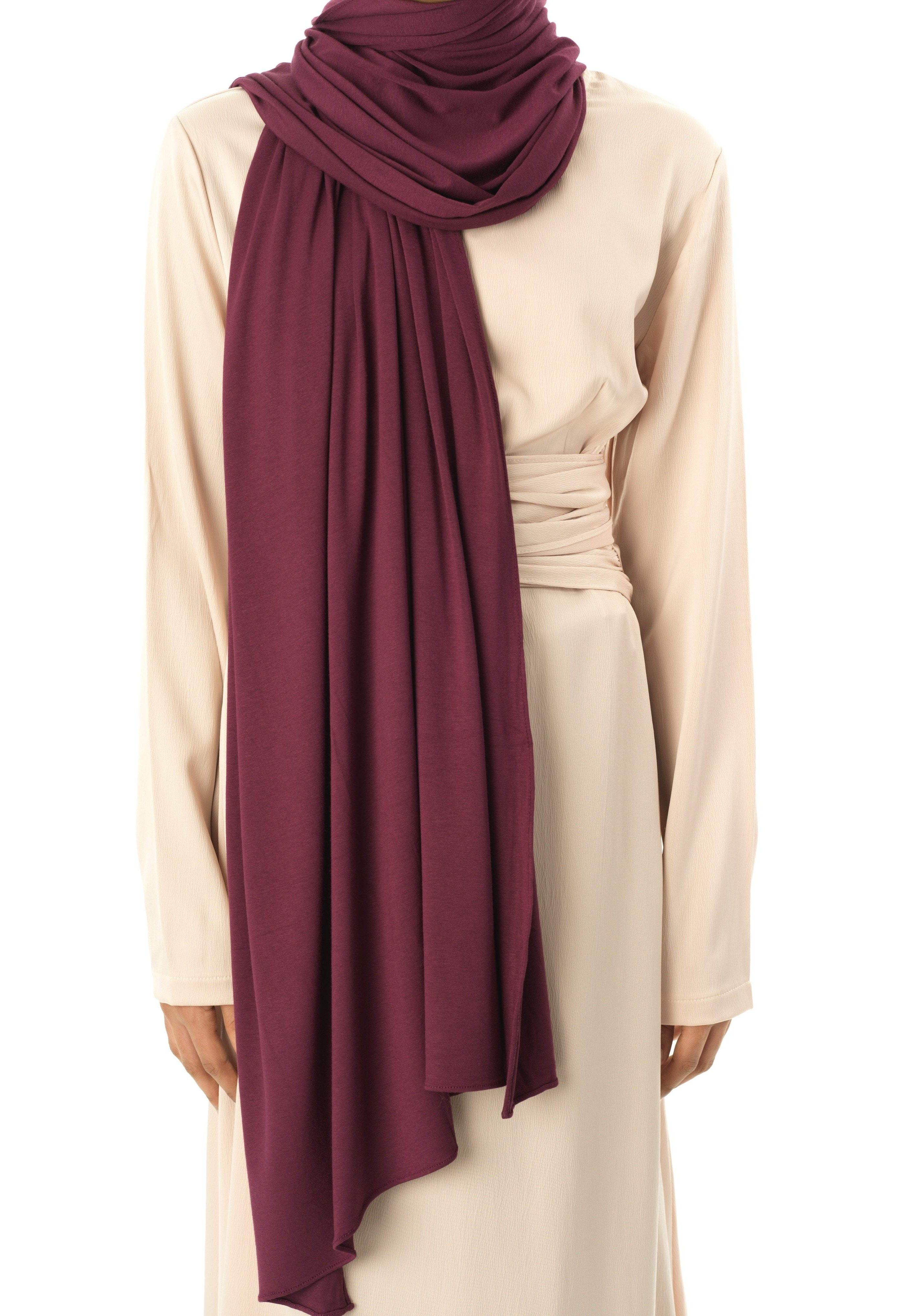 Eggplants Premium jersey hijab Kabayare