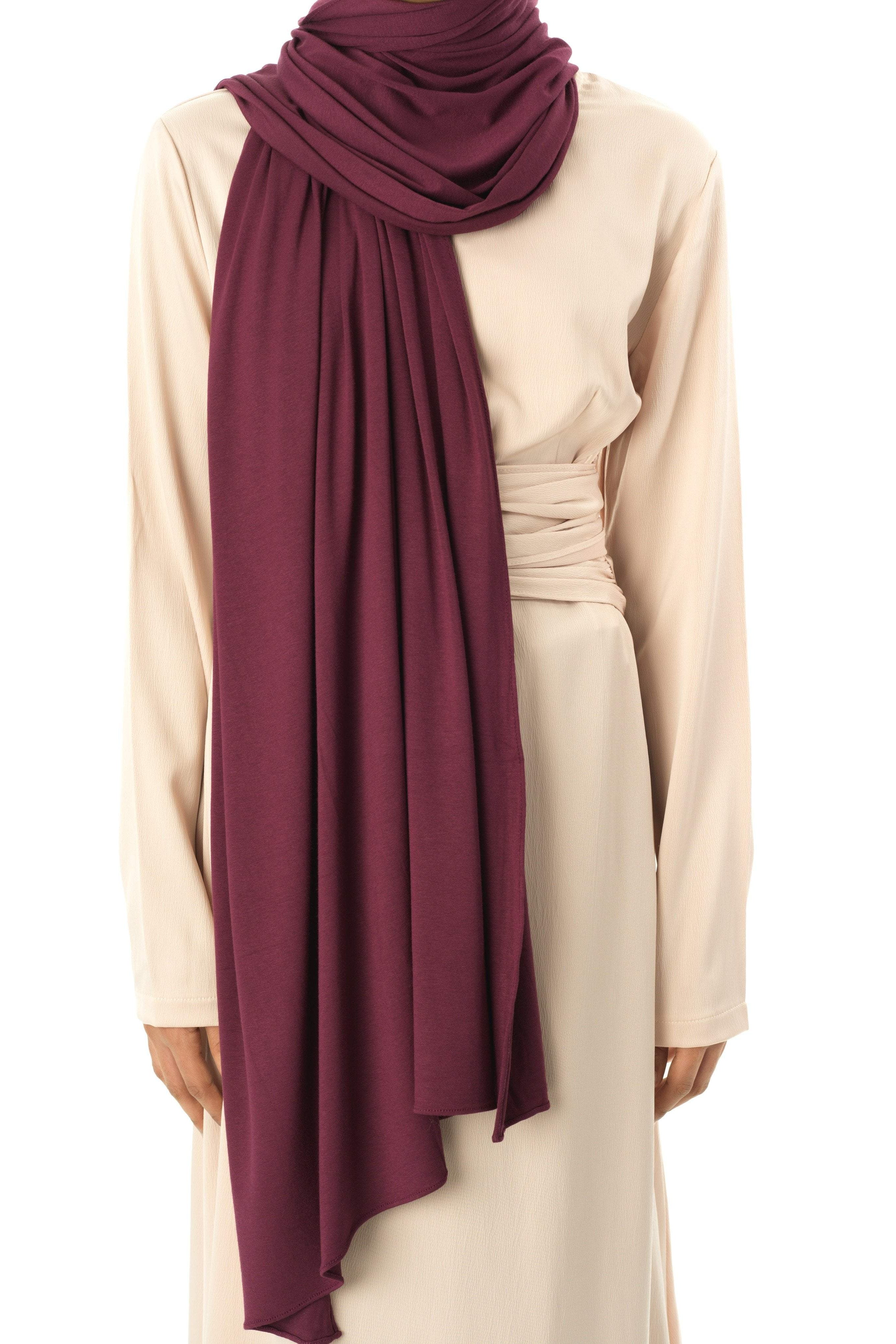 Eggplants Premium jersey hijab Kabayare