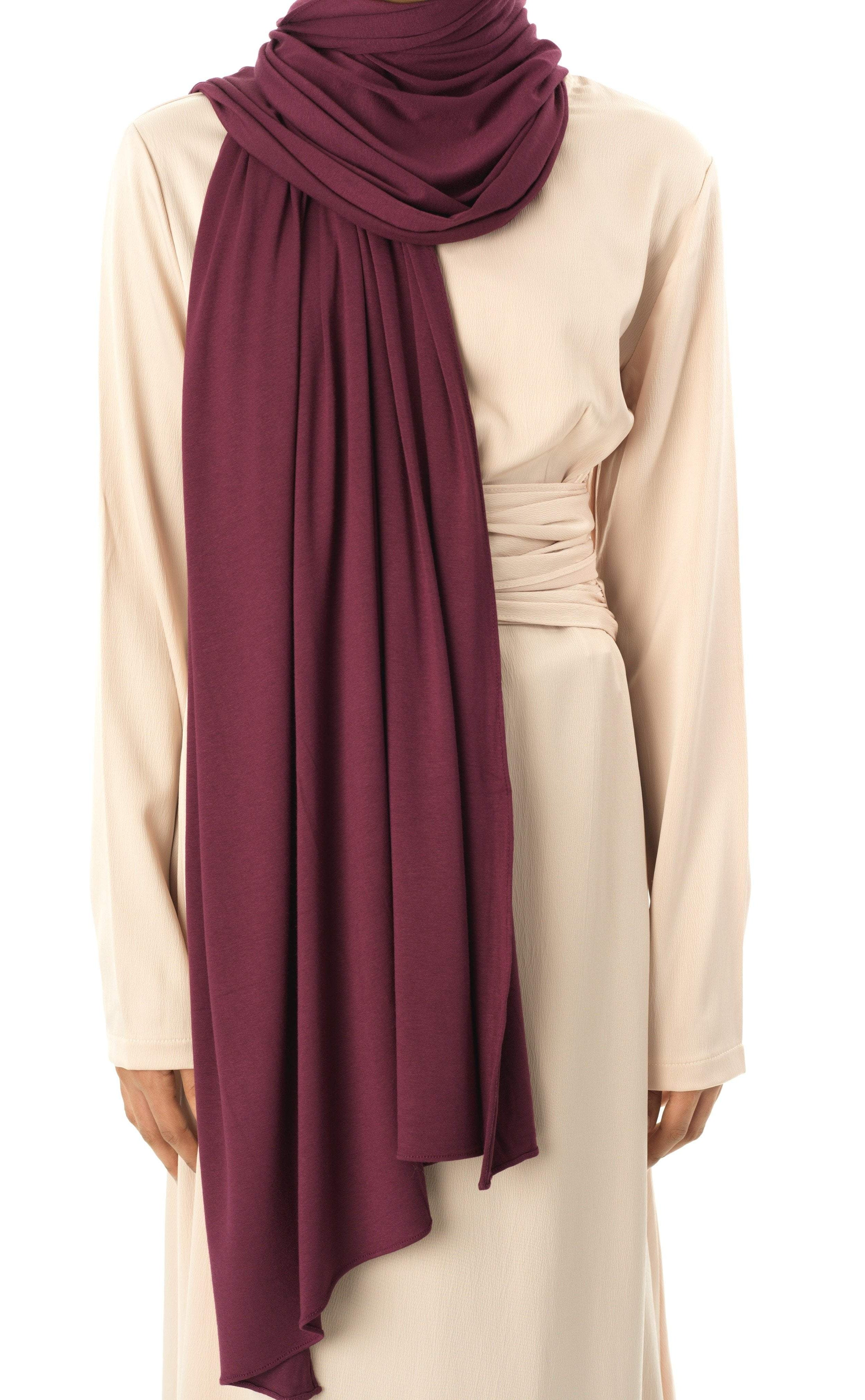 Eggplants Premium jersey hijab Kabayare