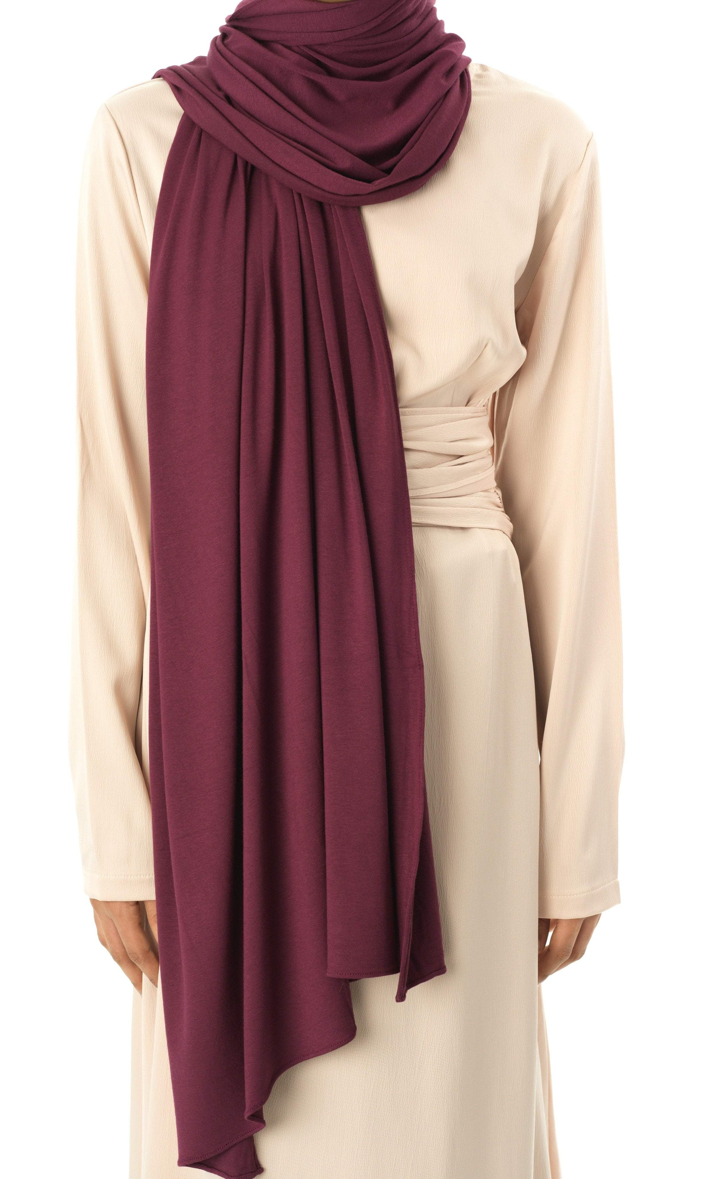 Eggplants Premium jersey hijab Kabayare