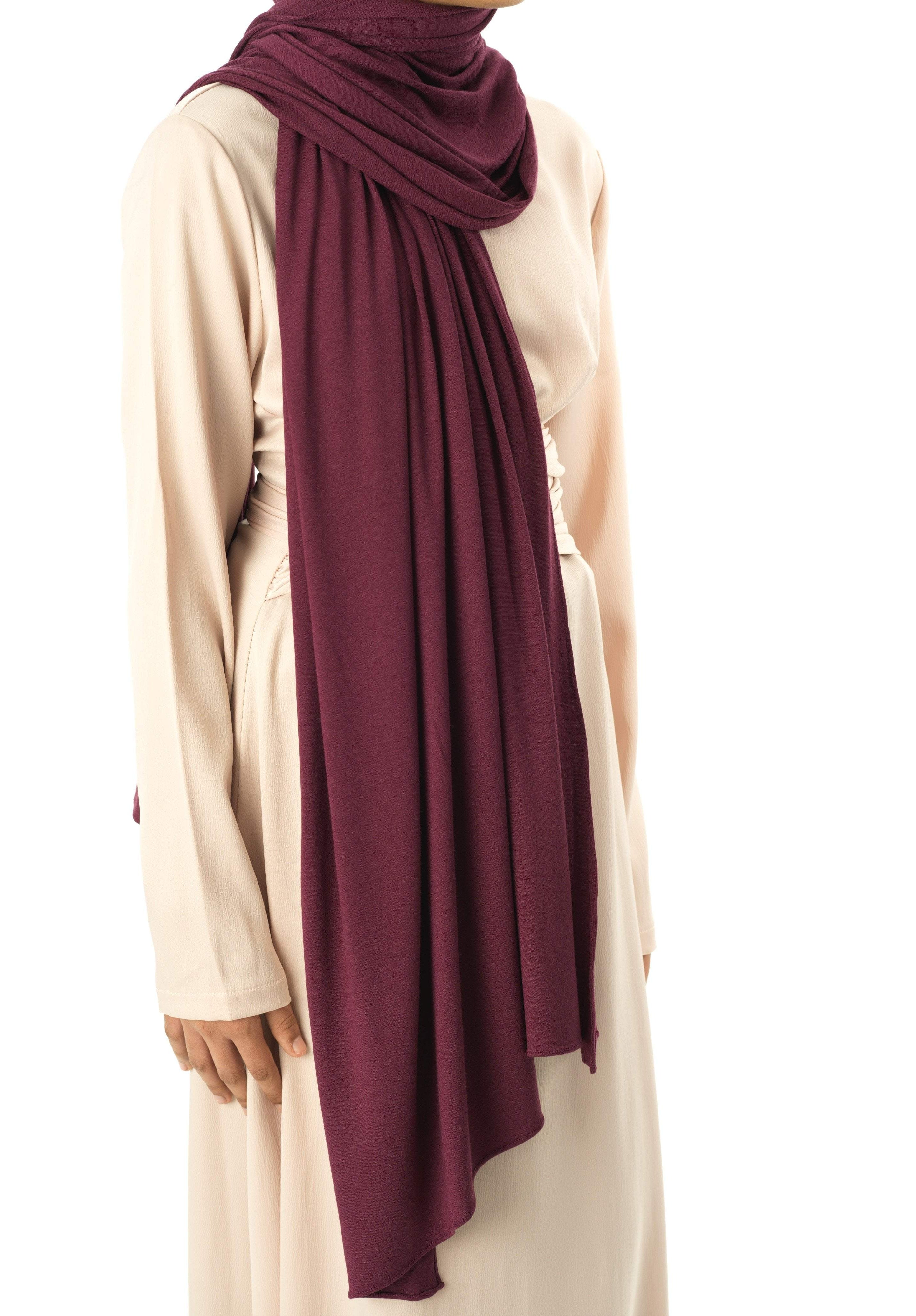 Eggplants Premium jersey hijab Kabayare