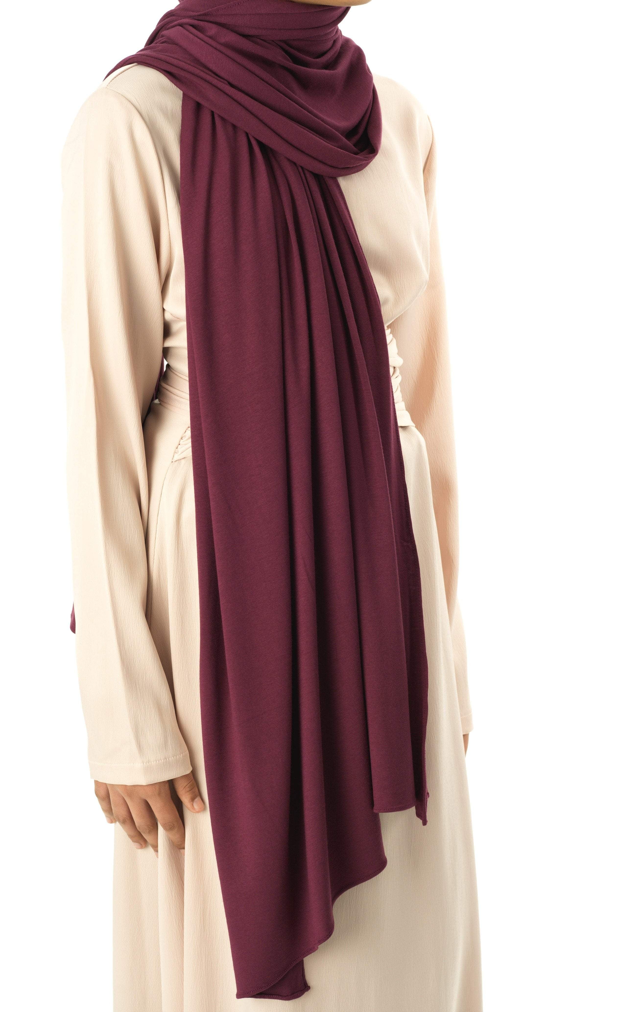 Eggplants Premium jersey hijab Kabayare