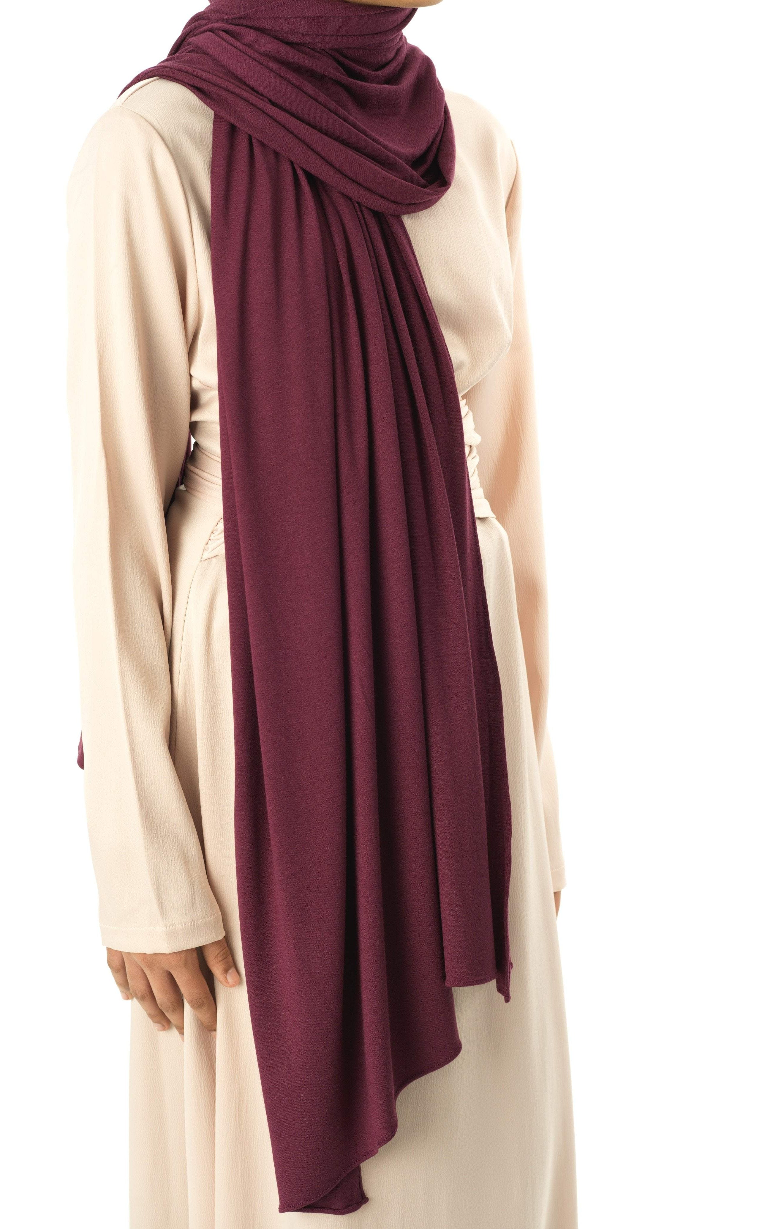 Eggplants Premium jersey hijab Kabayare
