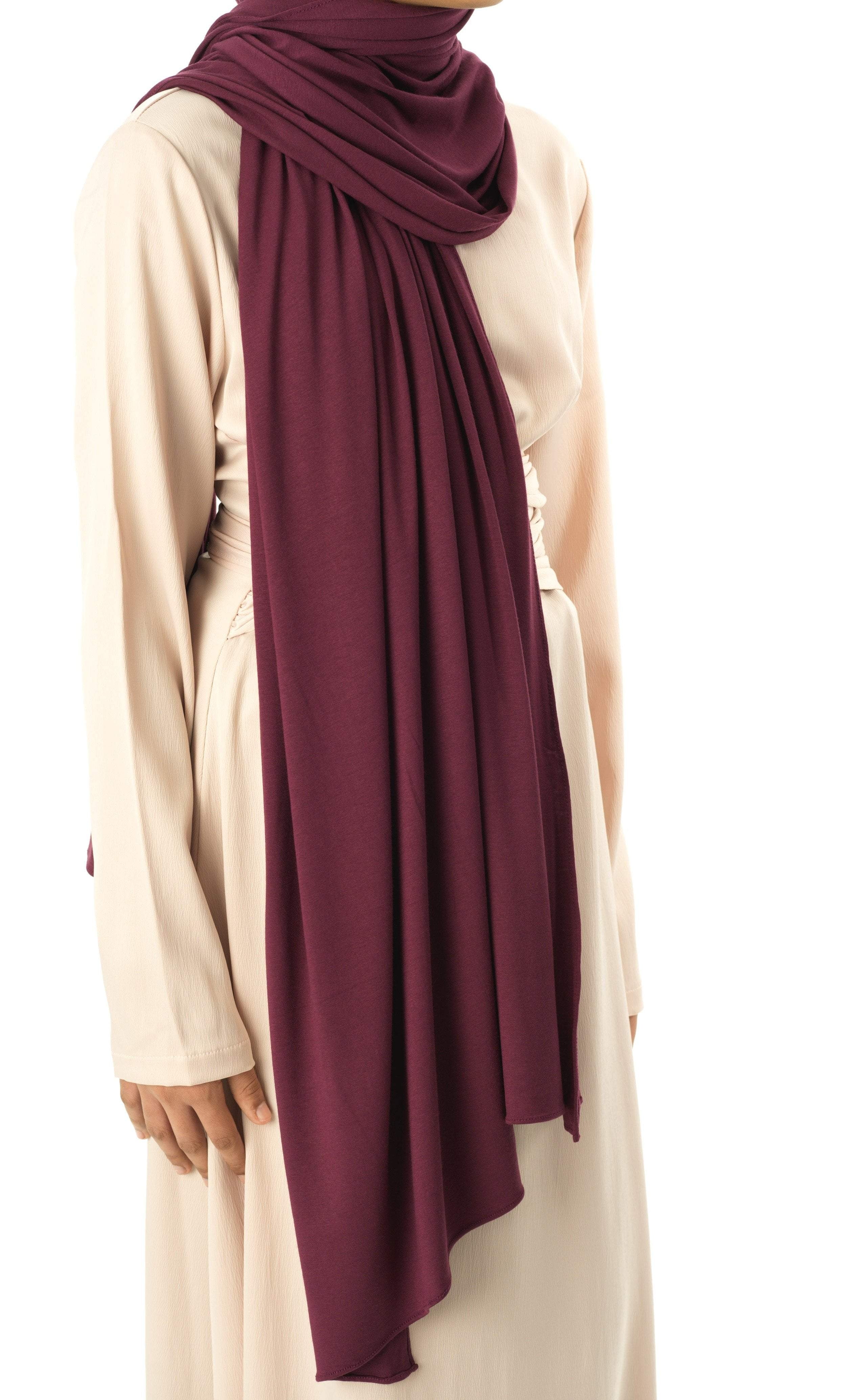Eggplants Premium jersey hijab Kabayare