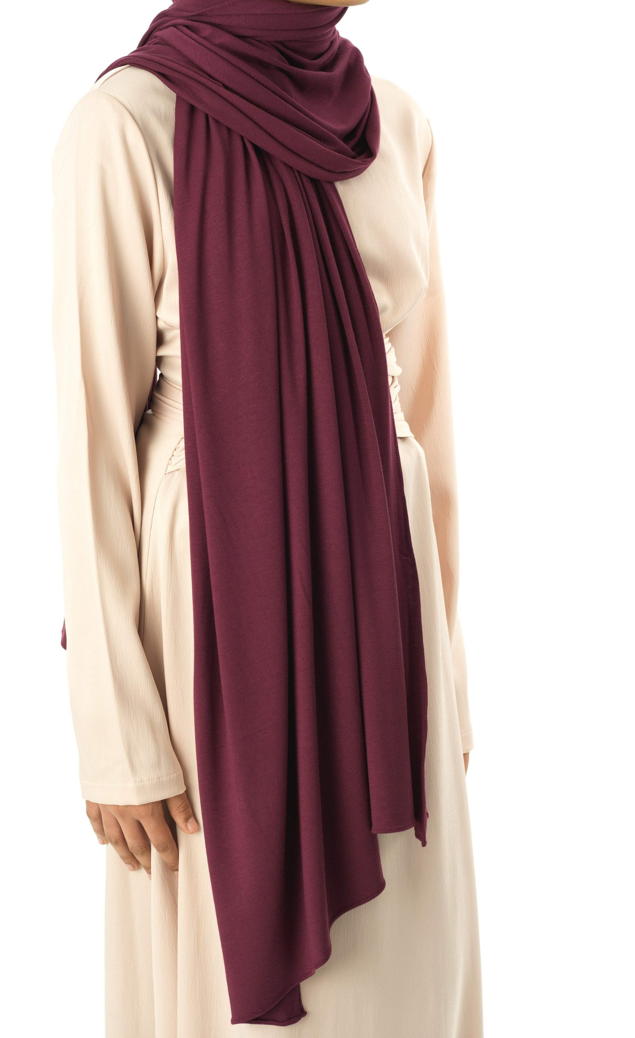 Eggplants Premium jersey hijab Kabayare