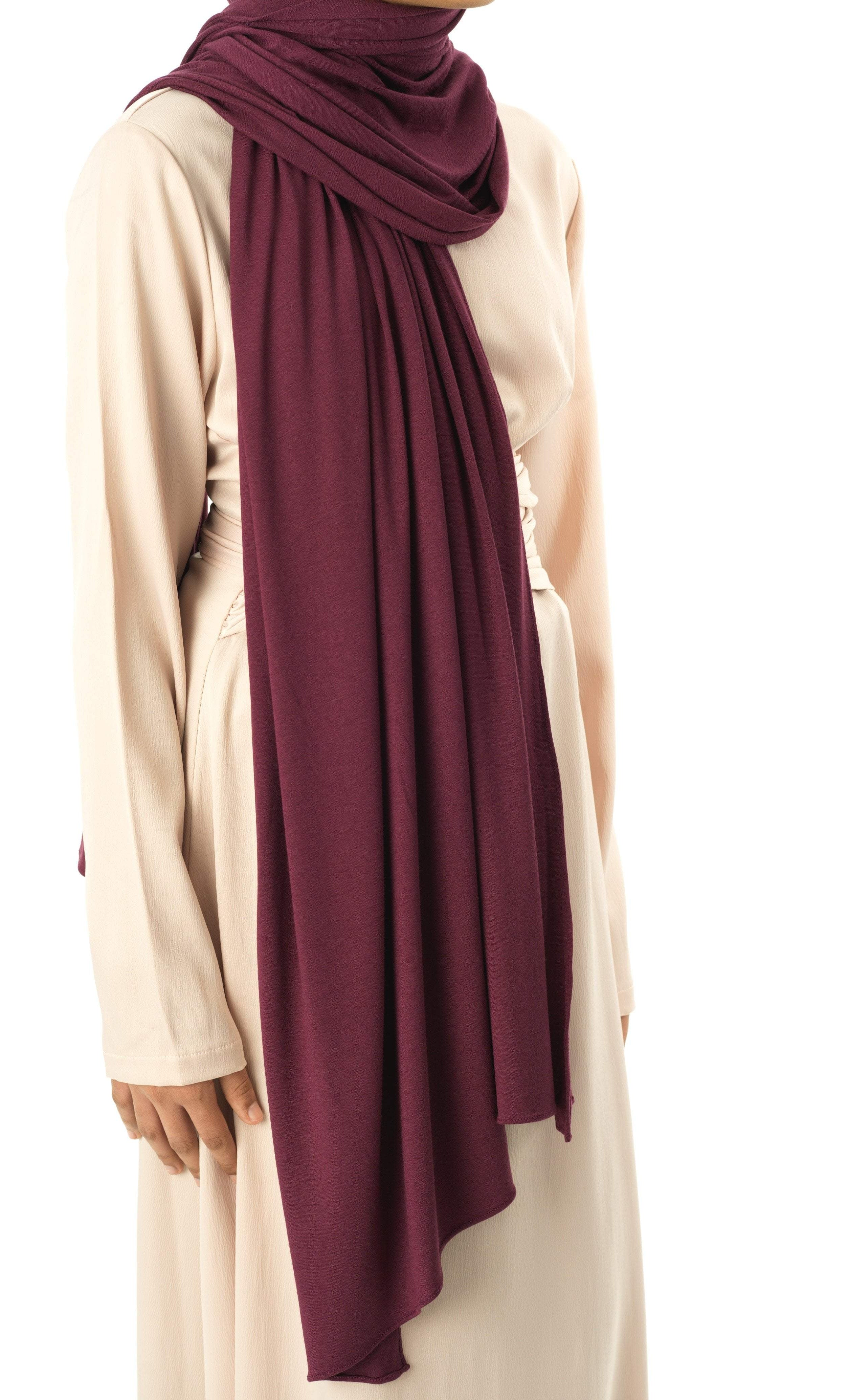 Eggplants Premium jersey hijab Kabayare